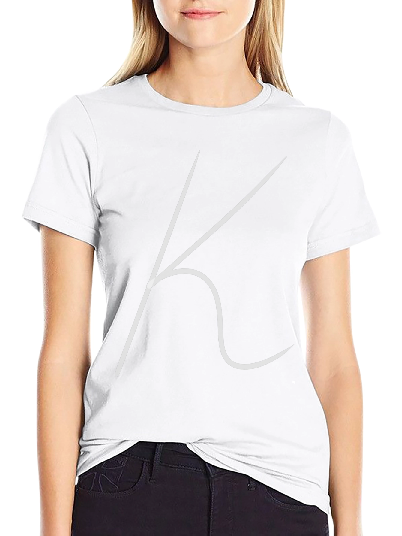 Minimalist K Graphic Black T-Shirt