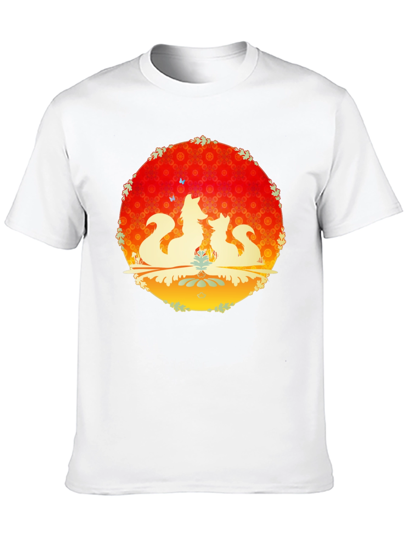Fox Silhouette Graphic Black T-Shirt