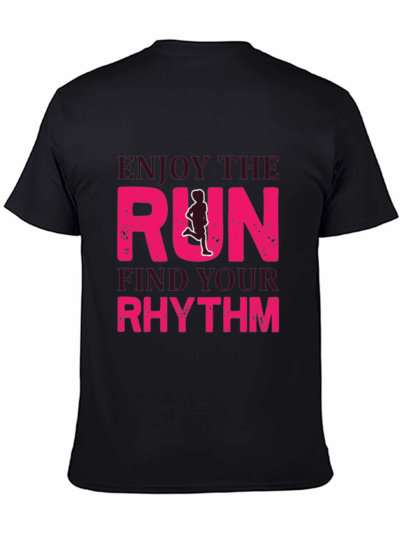Enjoy The Run Graphic Tee - Black Unisex T-Shirt