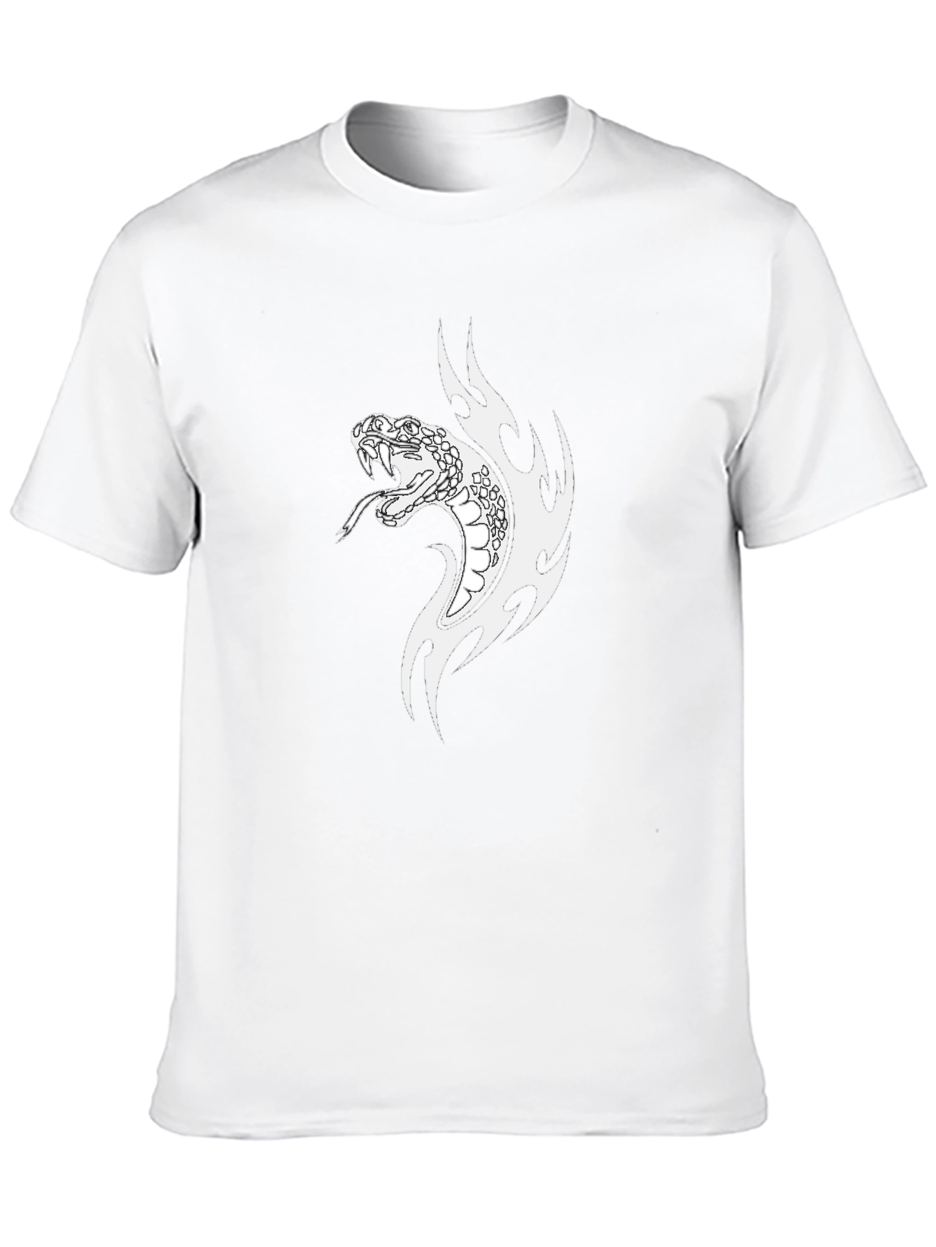 Black Snake Graphic Tee - Cool Snake Design