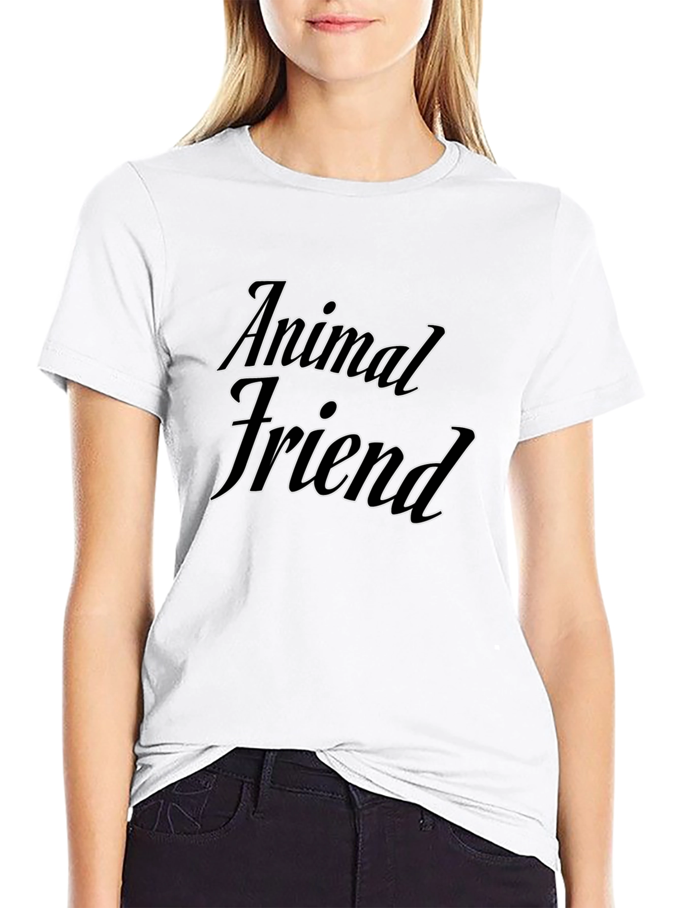 Animal Friend Black T-Shirt