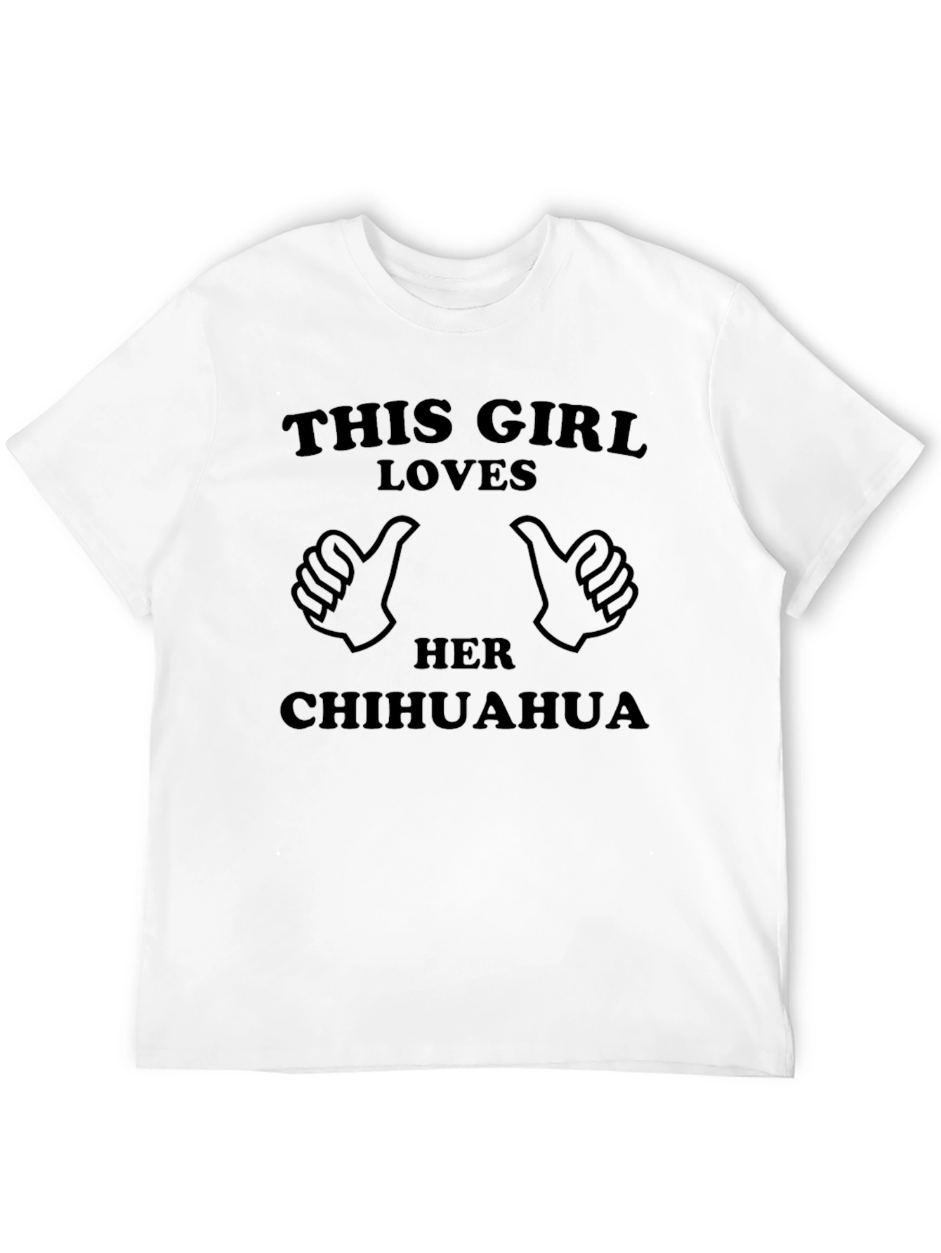 This Girl Loves Her Chihuahua Black T-Shirt