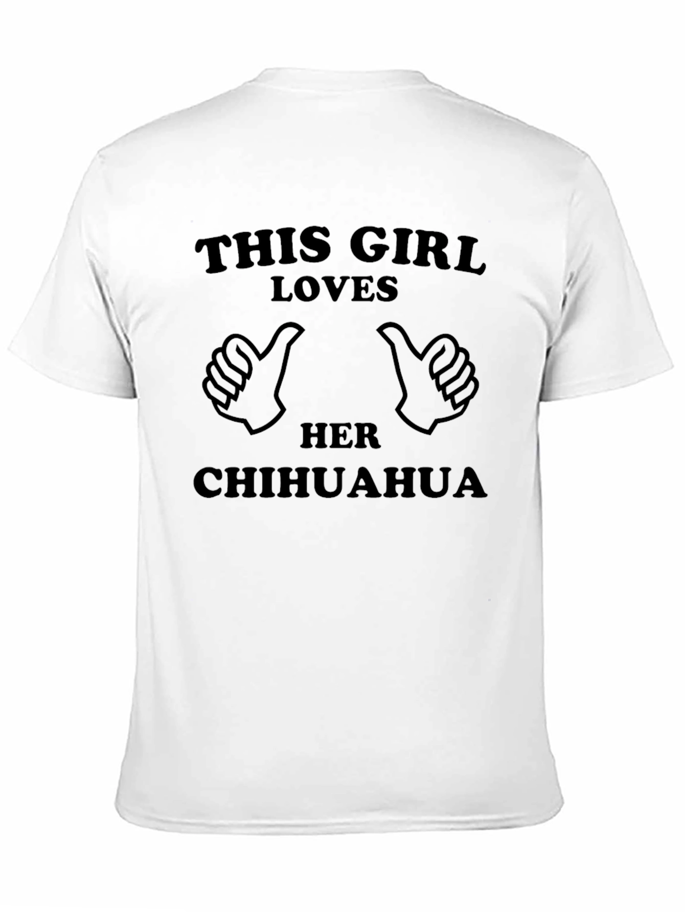 This Girl Loves Her Chihuahua Black T-Shirt