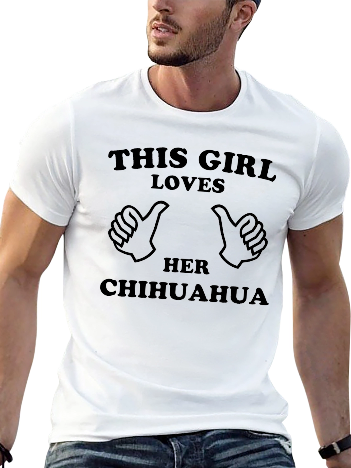 This Girl Loves Her Chihuahua Black T-Shirt