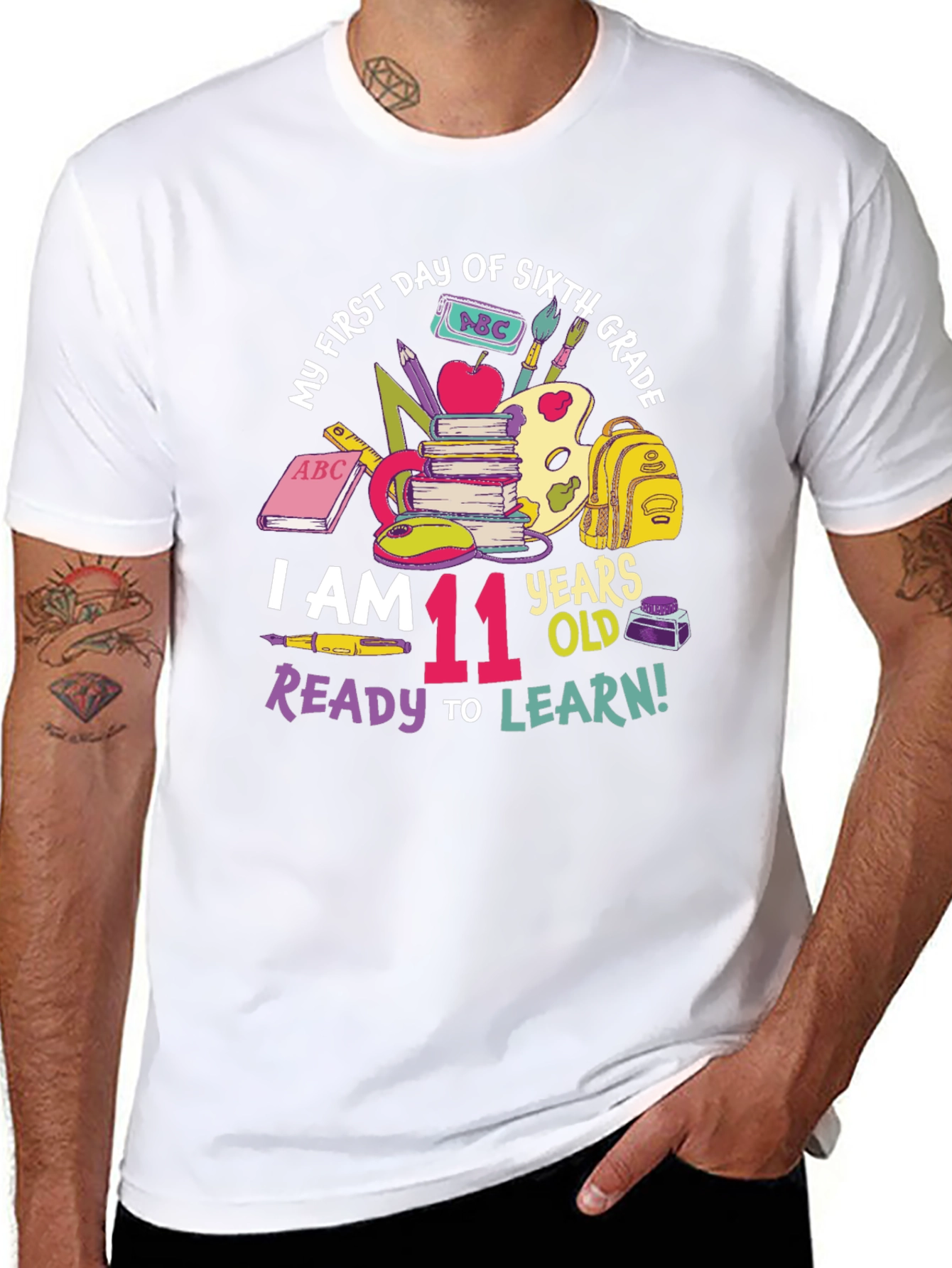 Sixth Grade T-Shirt: I Am 11 Years Old