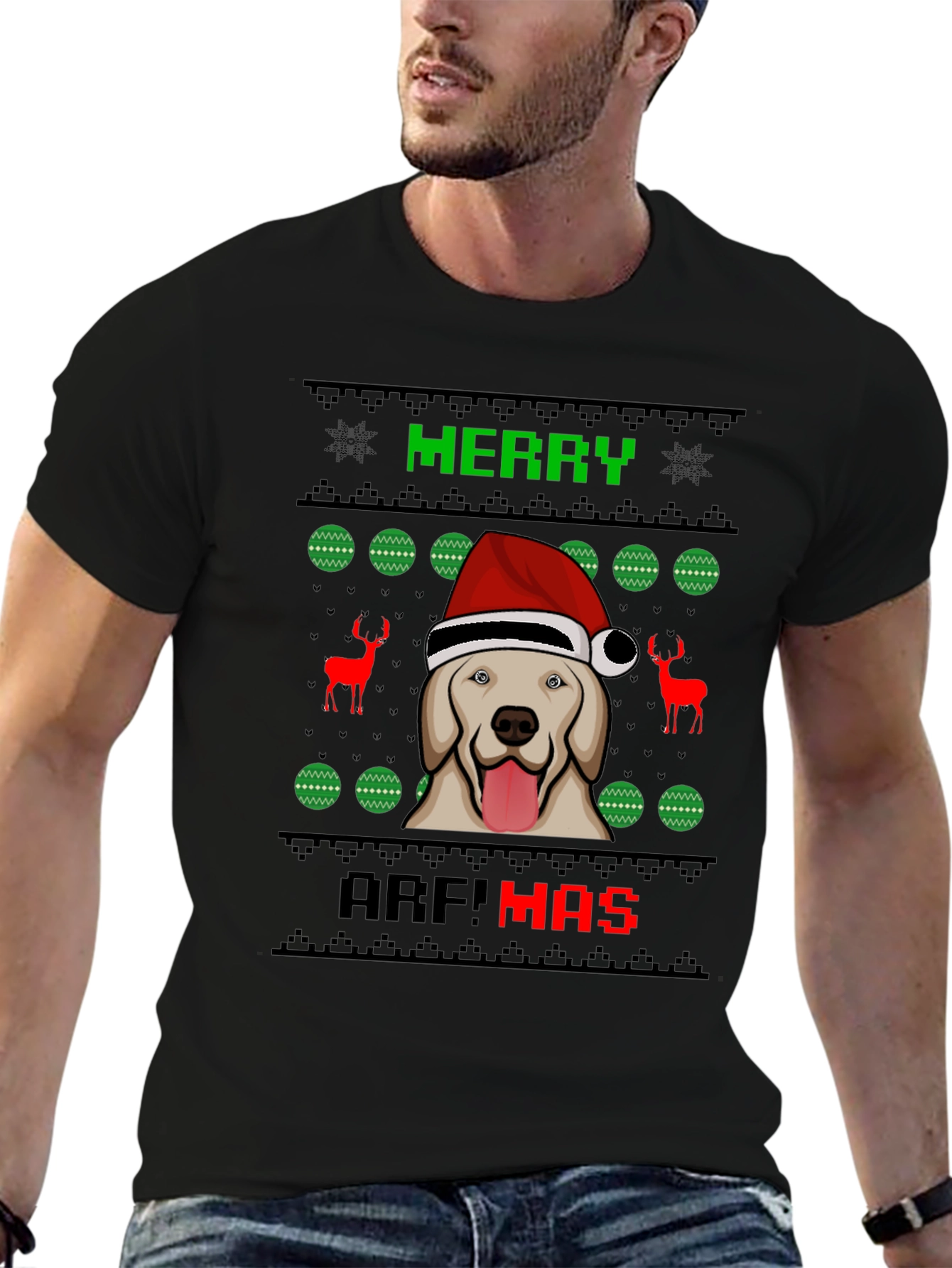 Merry Arf!mas Dog Christmas Graphic Tee