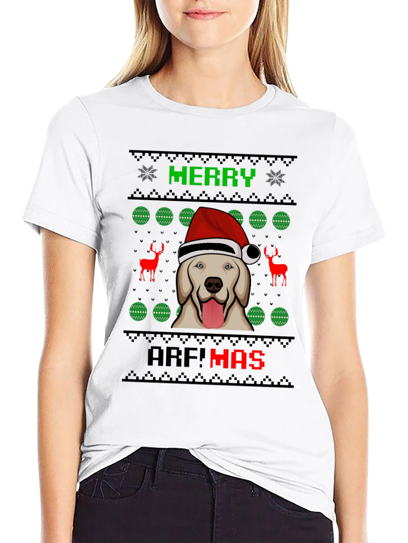 Merry Arf!mas Dog Christmas Graphic Tee