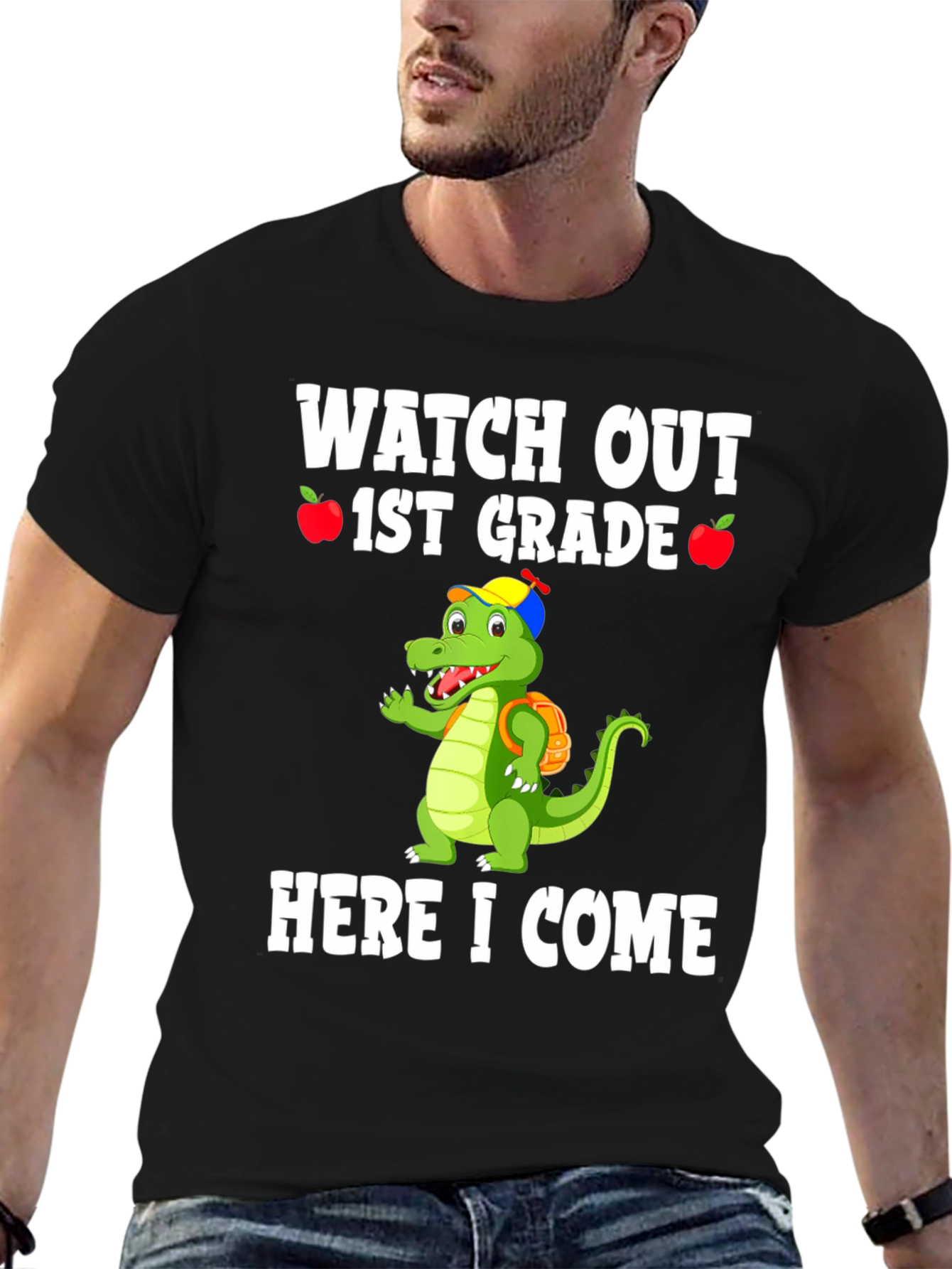1st Grade T-Shirt - Back to School Dino