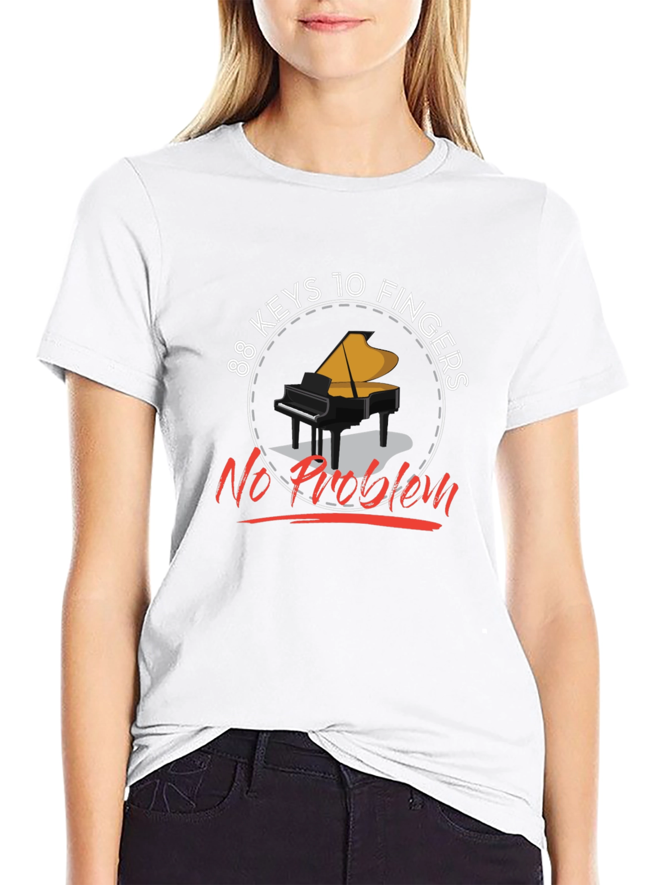 88 Keys 10 Fingers No Problem T-Shirt
