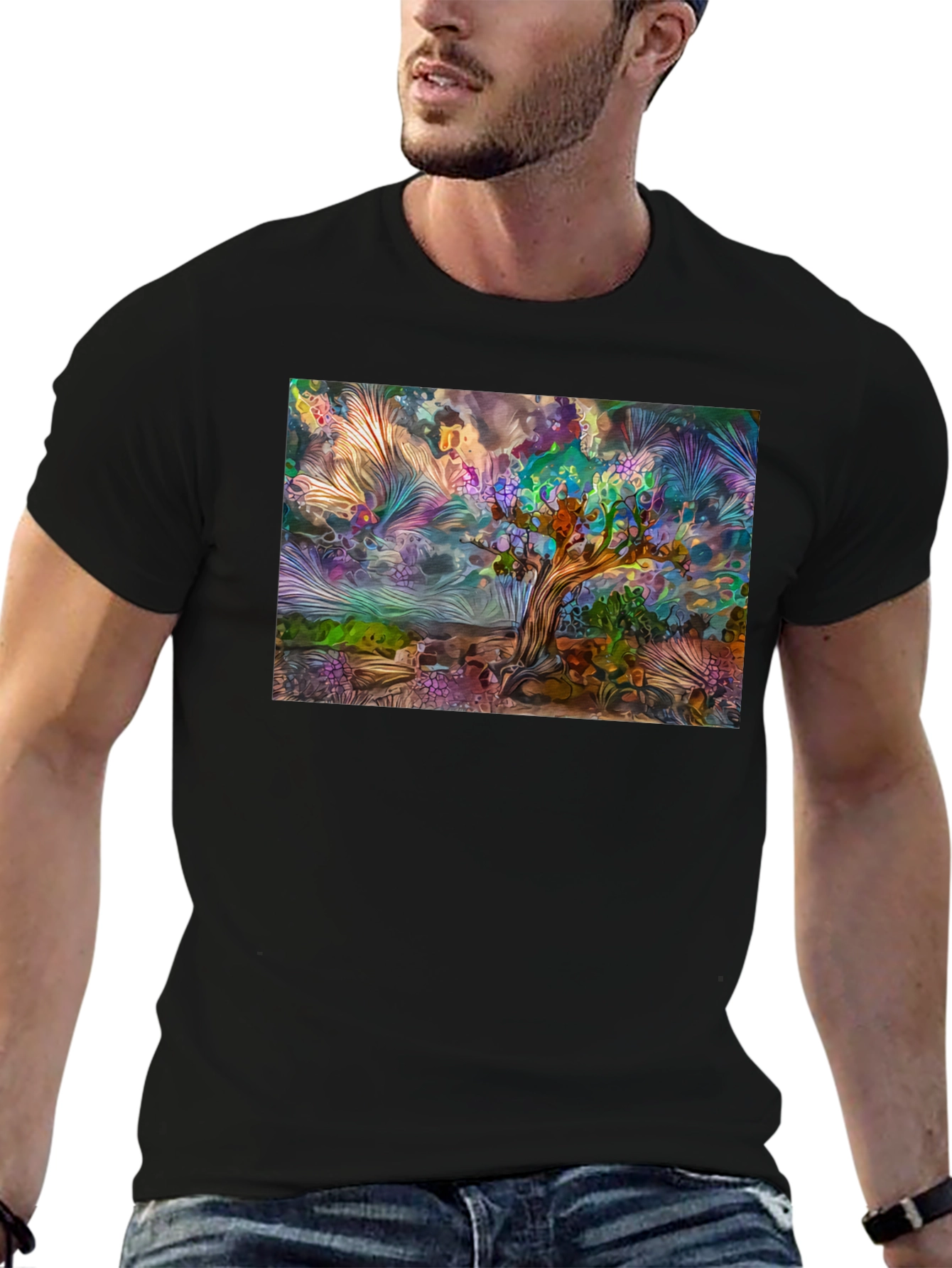 Artistic Landscape Graphic Tee