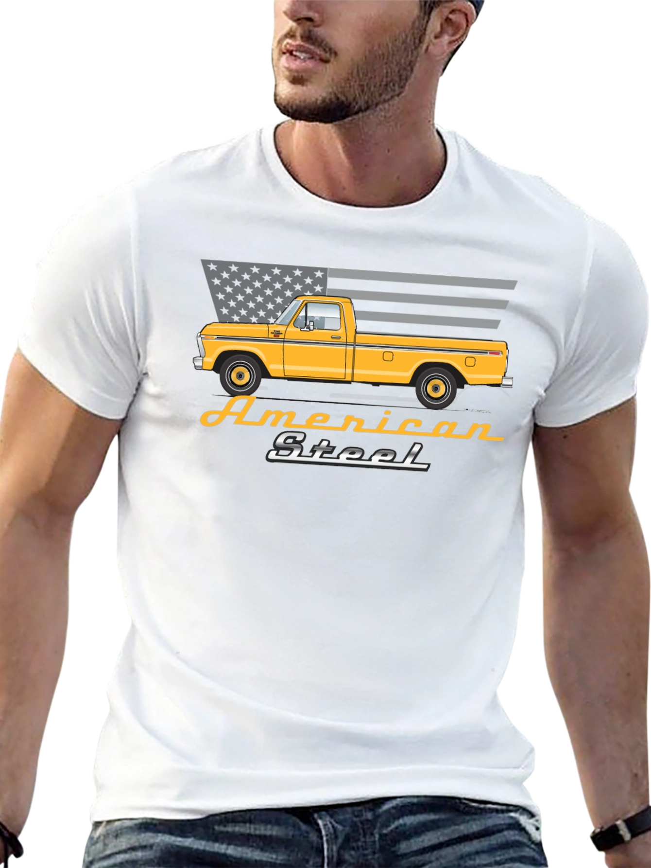 American Steel Truck Graphic T-Shirt