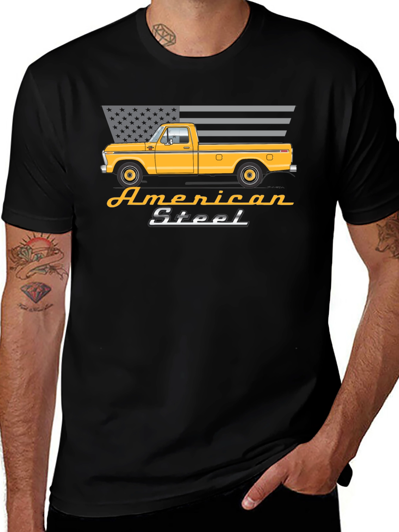 American Steel Truck Graphic T-Shirt