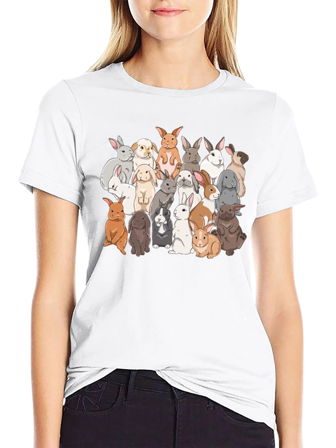 Bunny T-Shirt - Cute Rabbit Graphic Tee