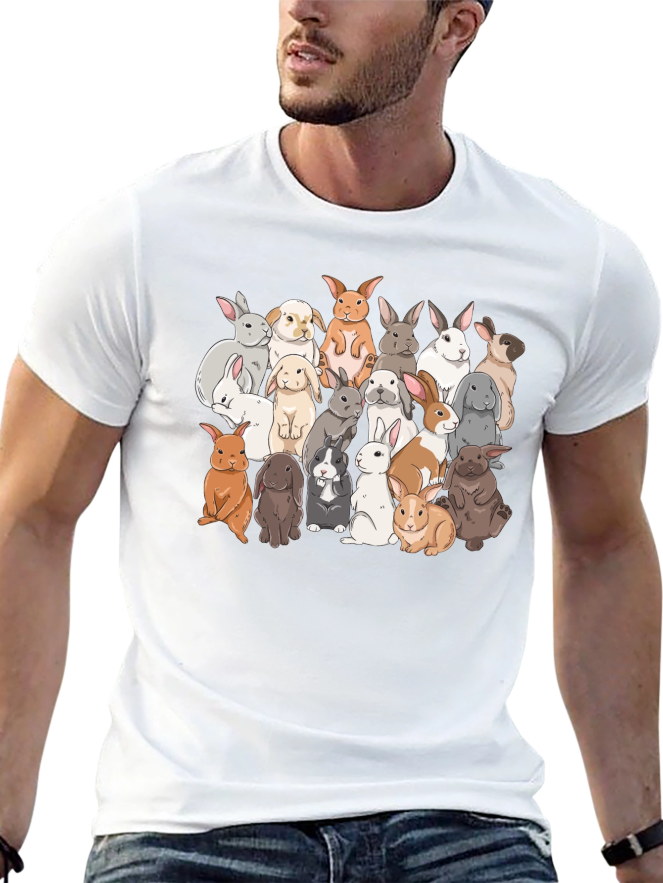 Bunny T-Shirt - Cute Rabbit Graphic Tee