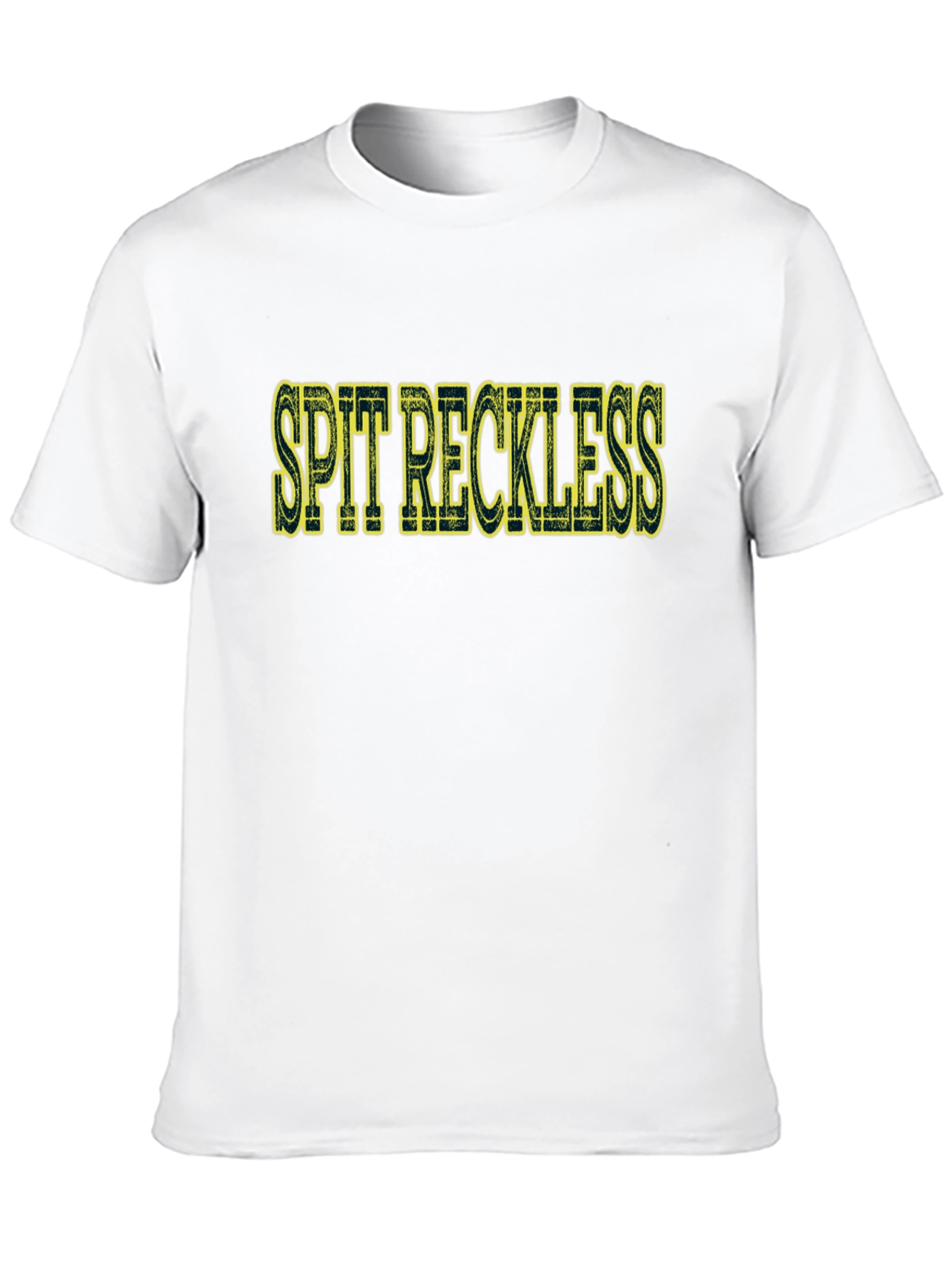 Spit Reckless Graphic Tee - Bold Black T-Shirt