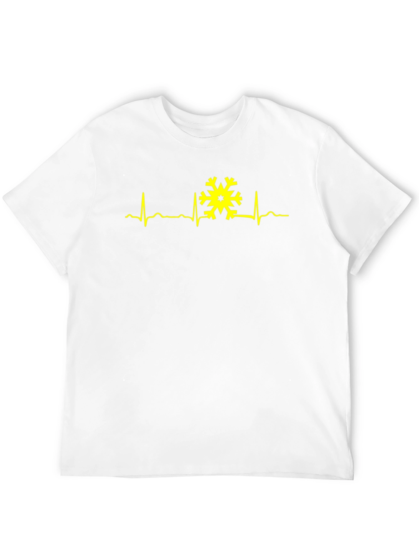 Snowflake Heartbeat Graphic Tee - Winter is Alive!