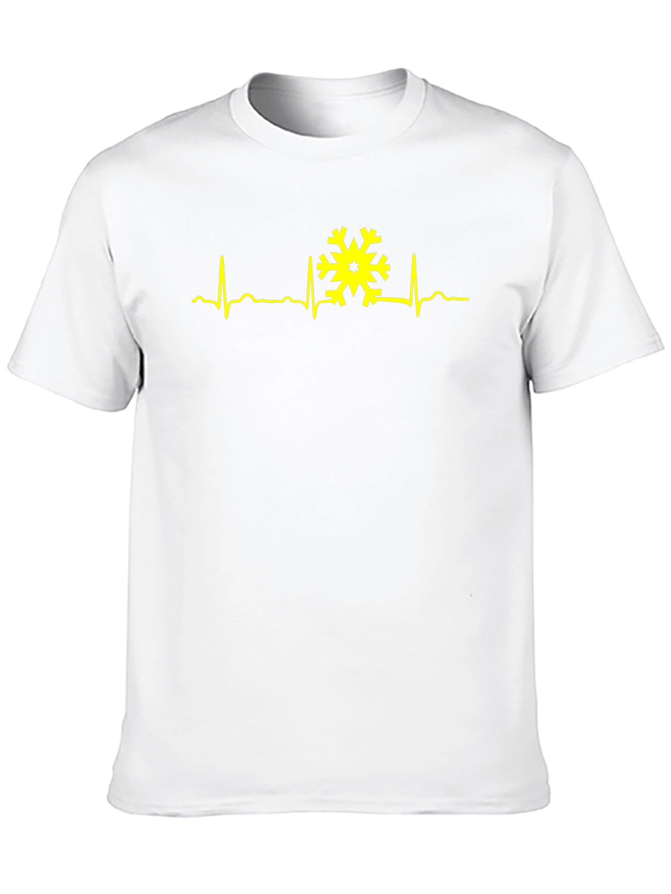 Snowflake Heartbeat Graphic Tee - Winter is Alive!
