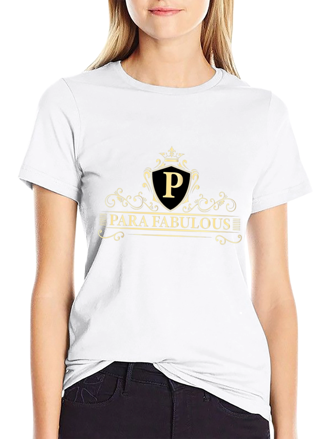 Para Fabulous Black T-Shirt