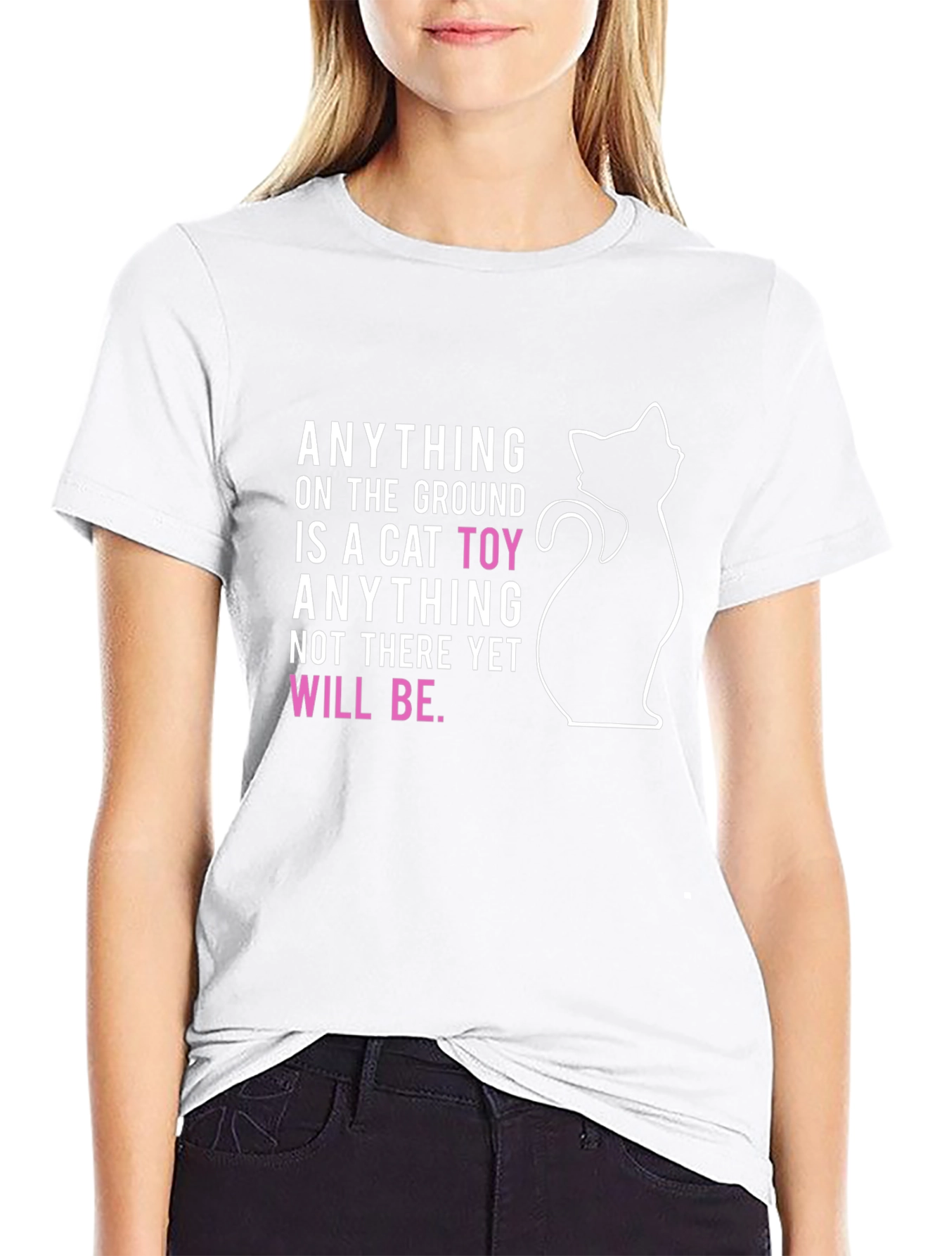 Cat Lover T-Shirt: Anything is a Cat Toy