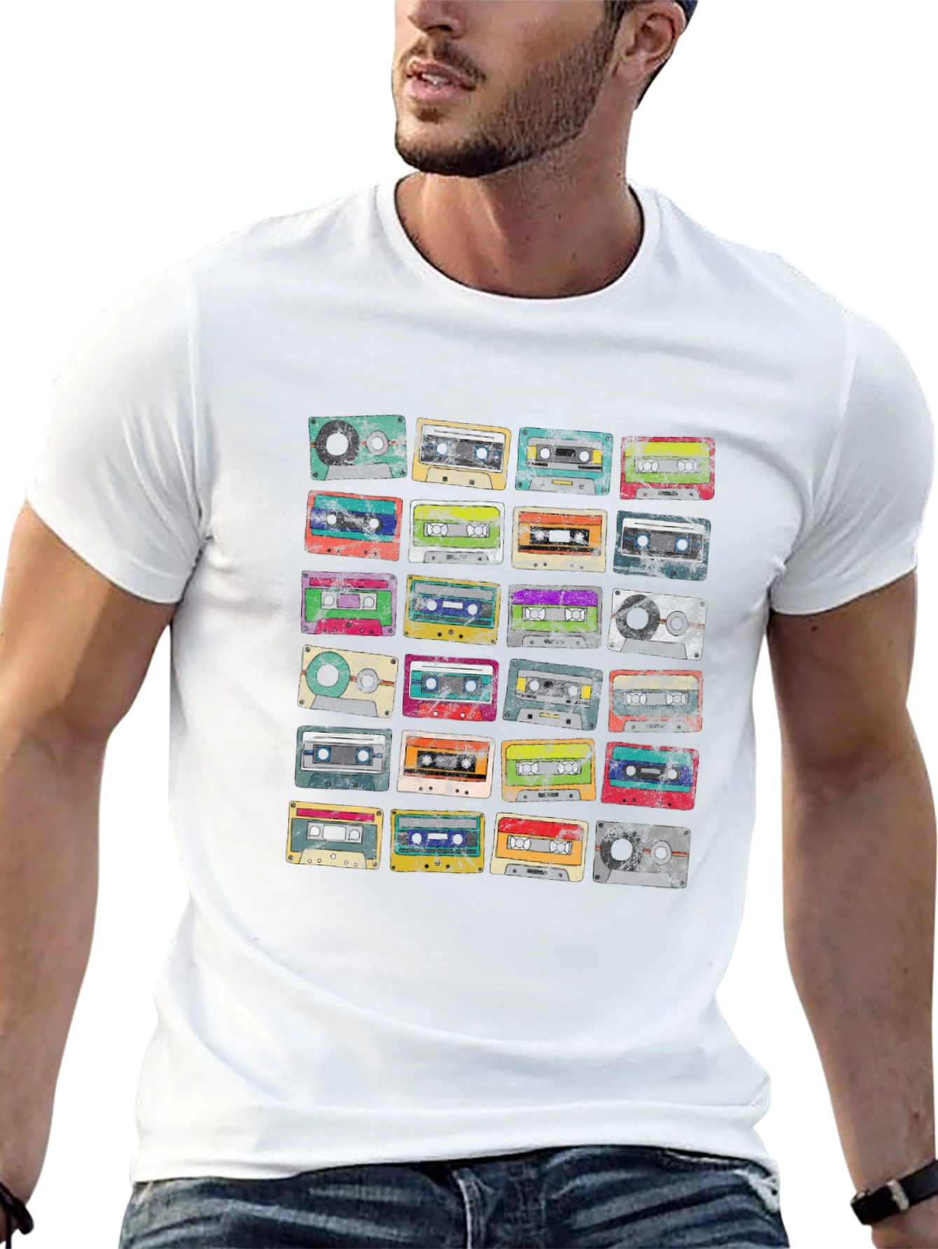 Retro Cassette Tape Graphic T-Shirt