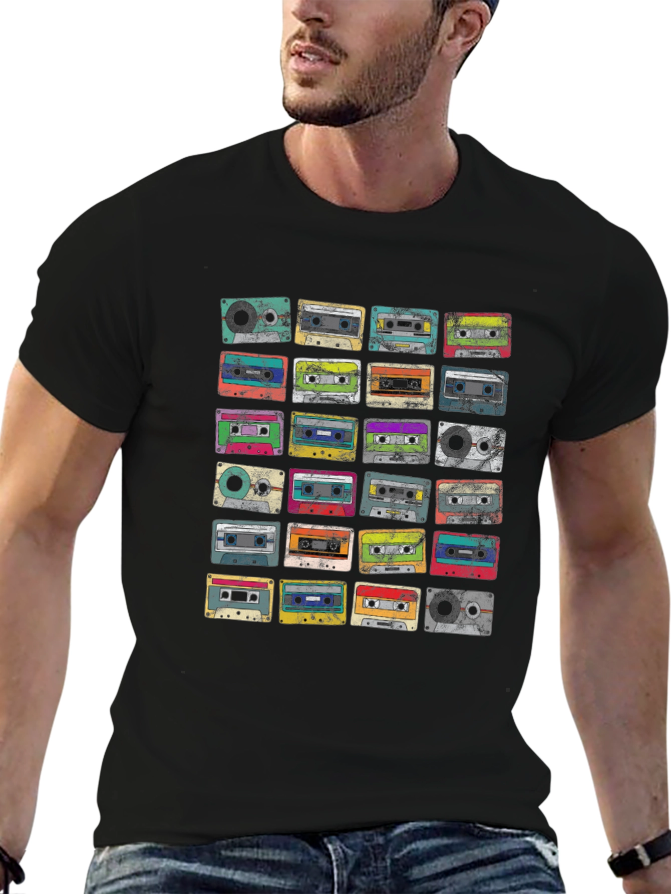 Retro Cassette Tape Graphic T-Shirt