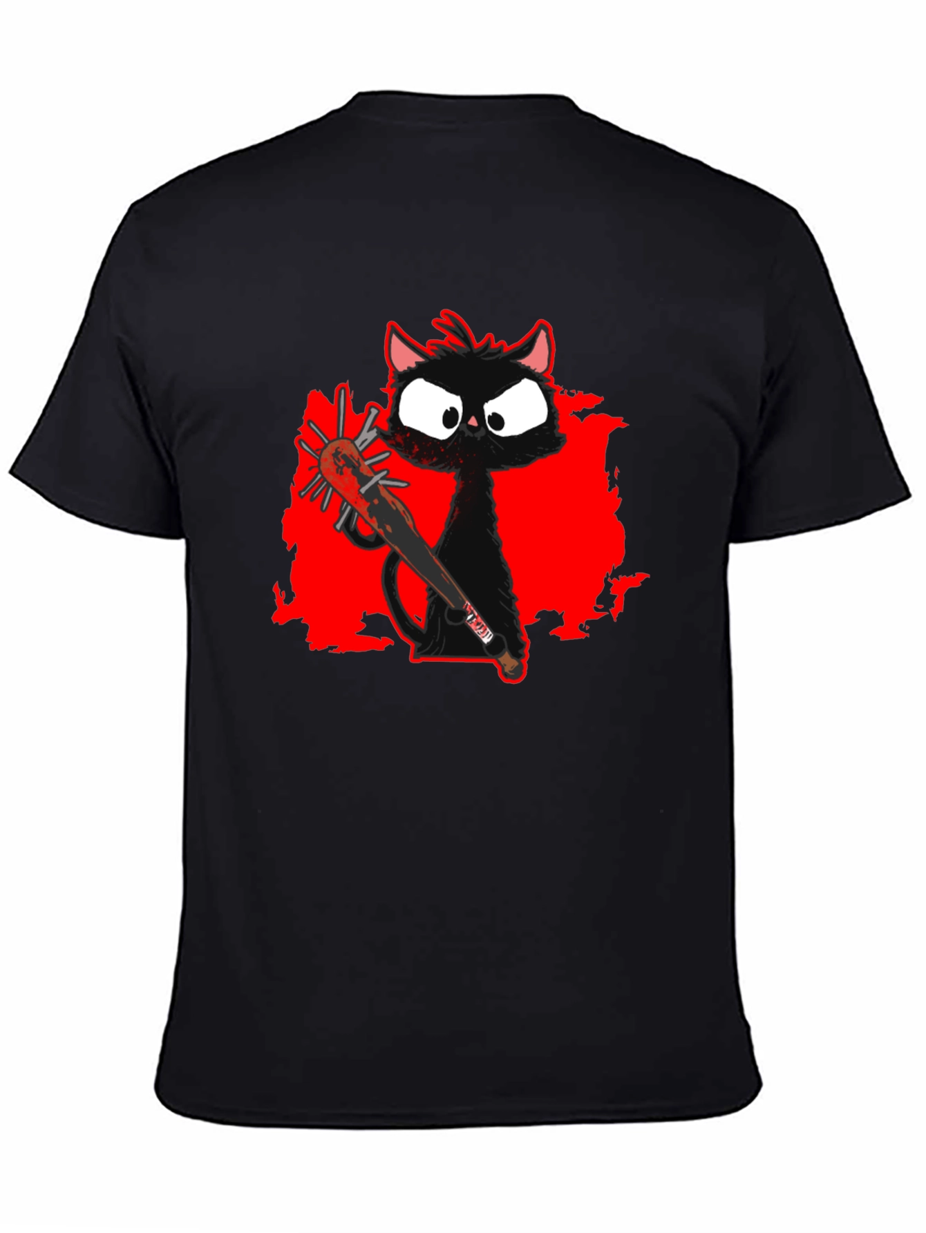 Spooky Cat Baseball Tee