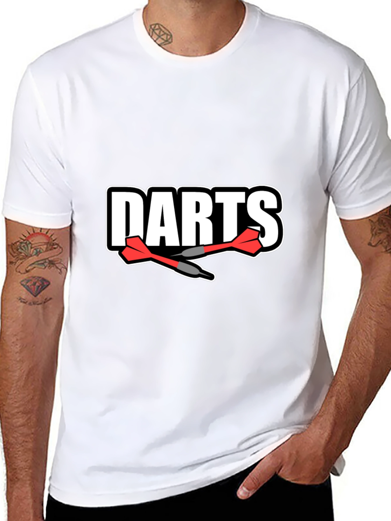 Darts Graphic Tee - Sport Hobby Shirt