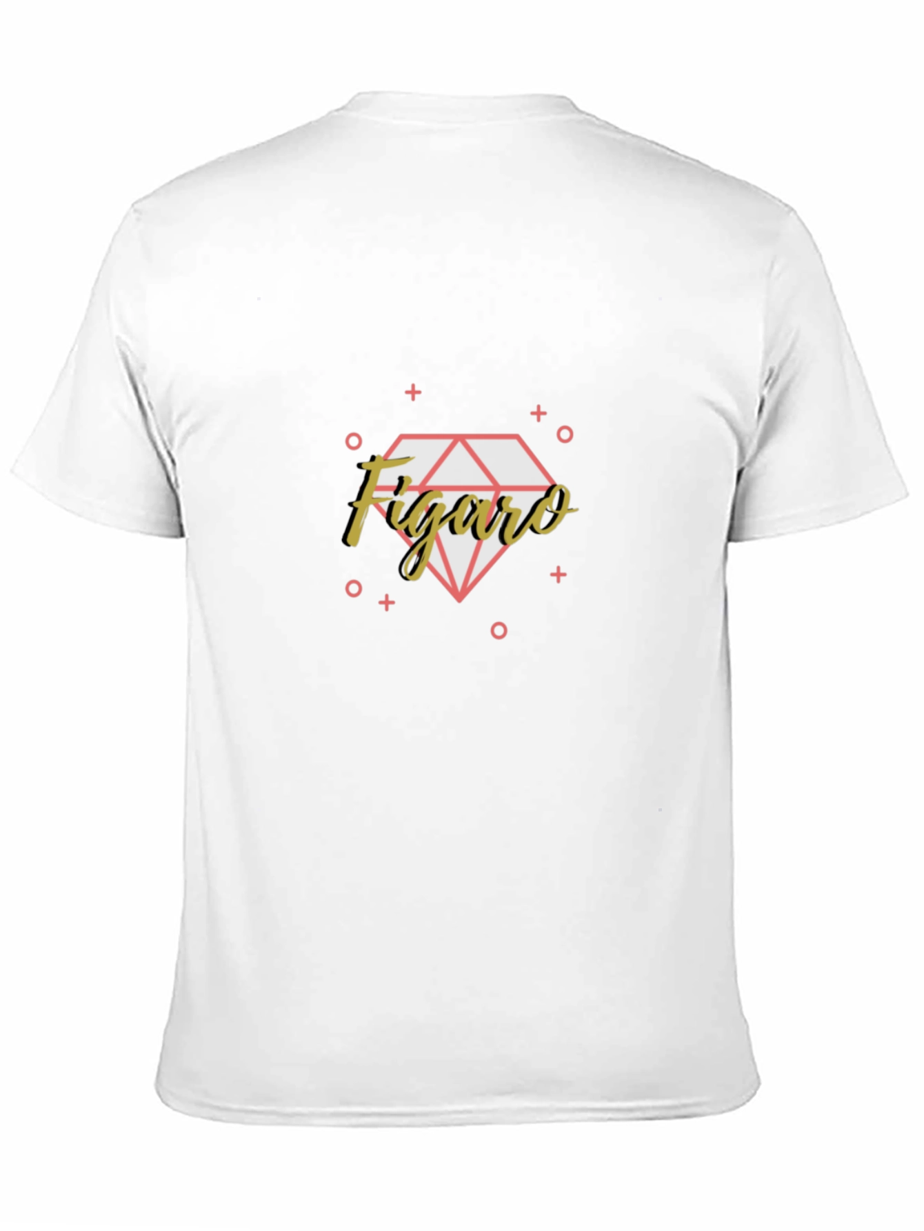 Figaro Diamond Graphic Tee - Stylish Black T-Shirt