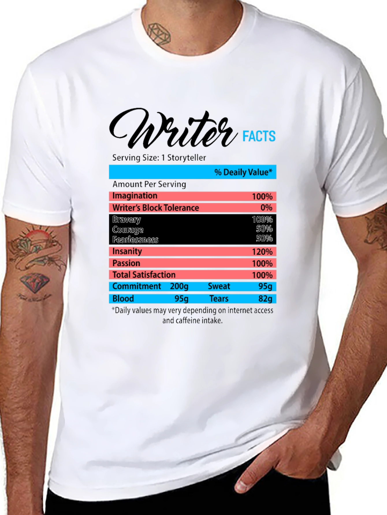 Writer Facts T-Shirt - Funny Storyteller Tee