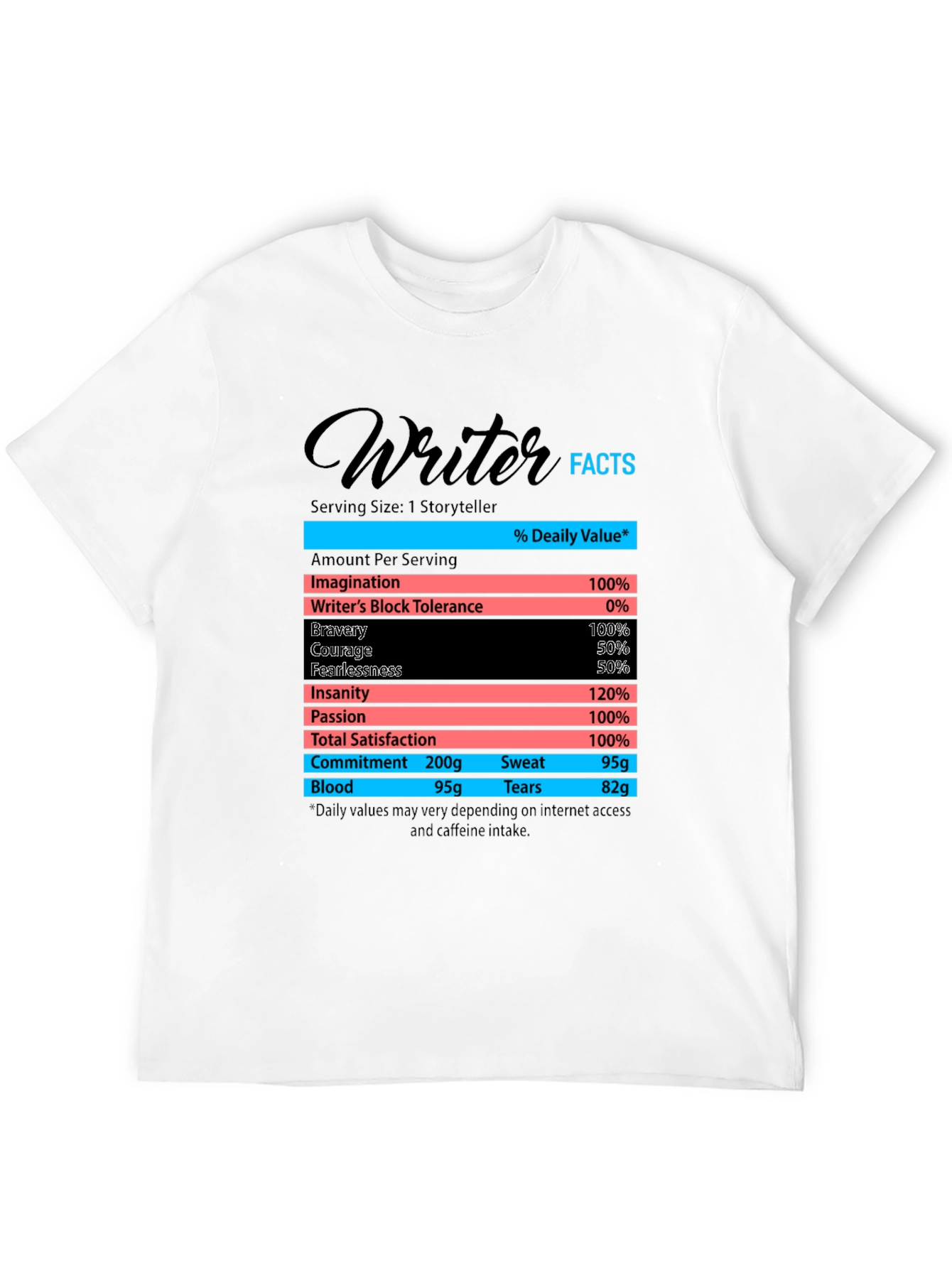 Writer Facts T-Shirt - Funny Storyteller Tee
