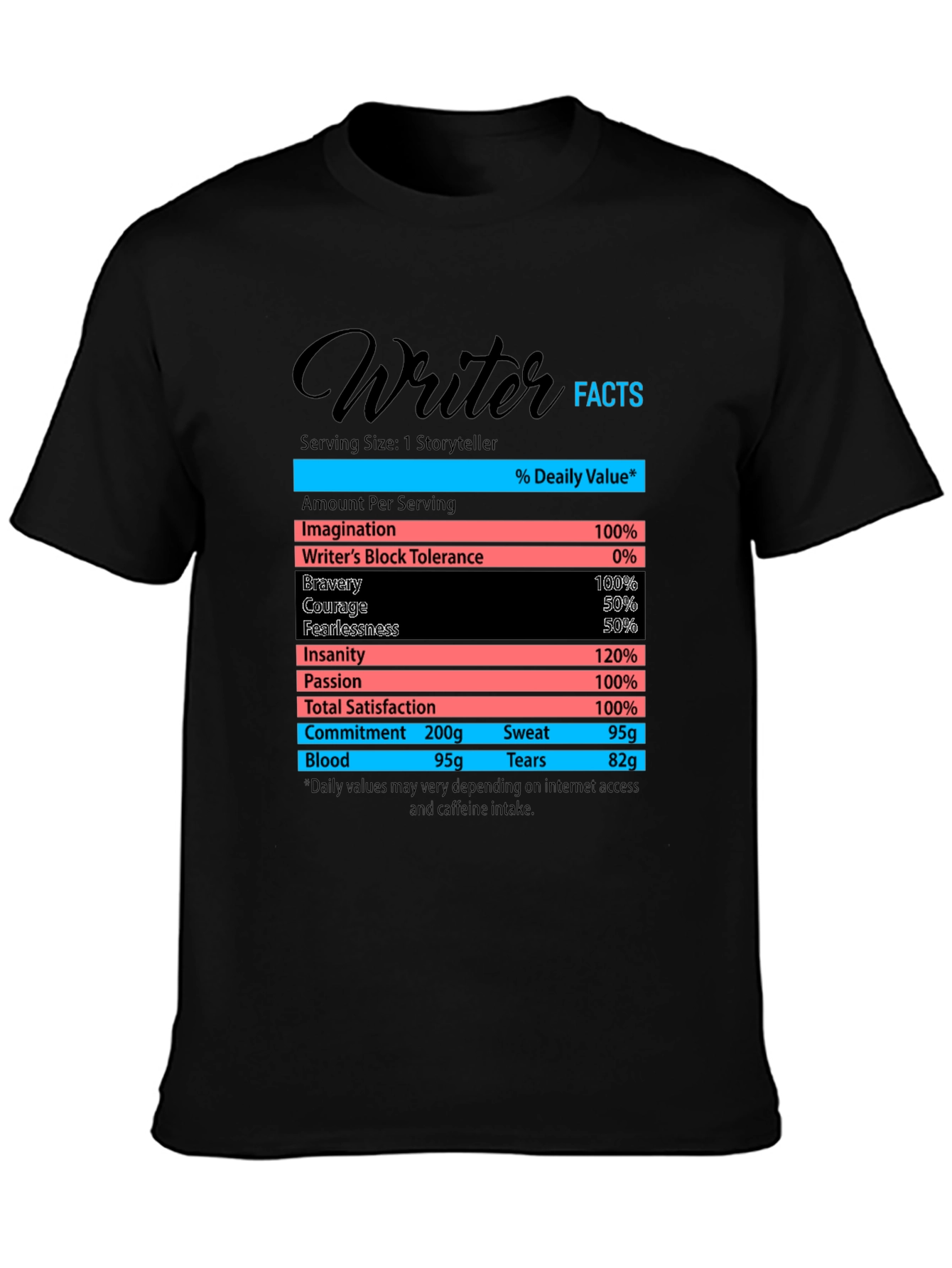 Writer Facts T-Shirt - Funny Storyteller Tee