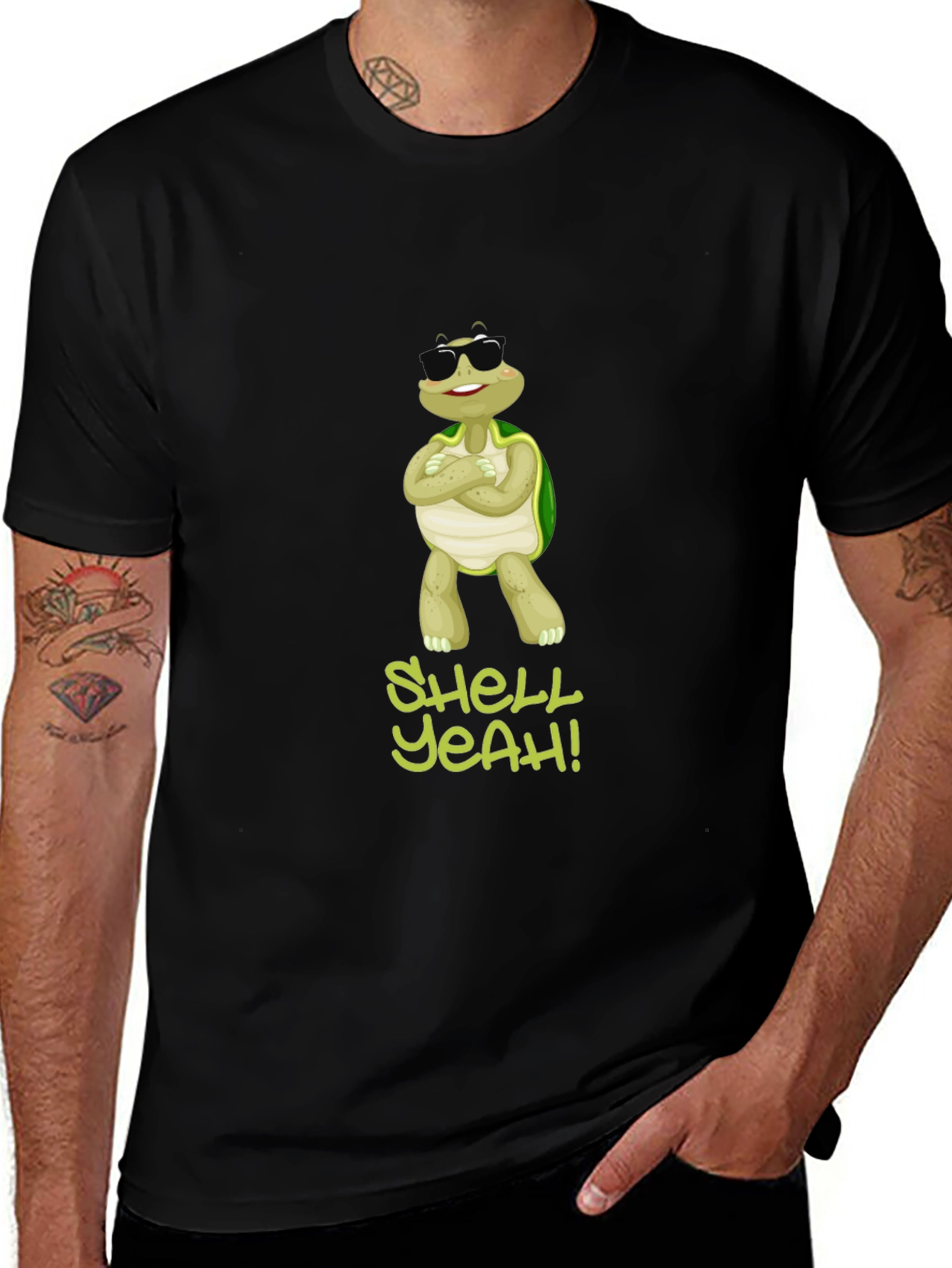 Shell Yeah! Turtle Graphic Tee - Cool and Comfy