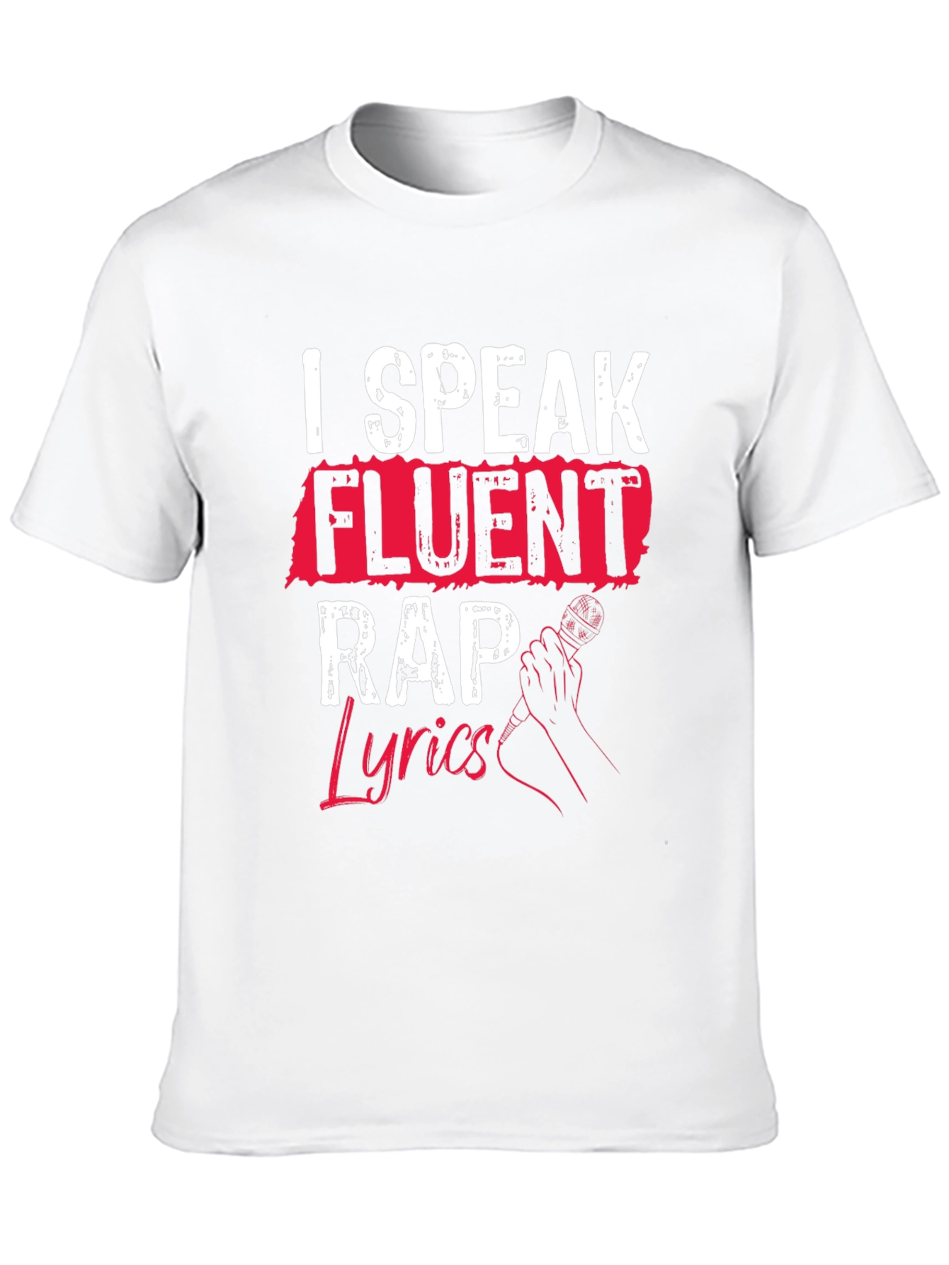 I Speak Fluent Rap Lyrics Black T-Shirt
