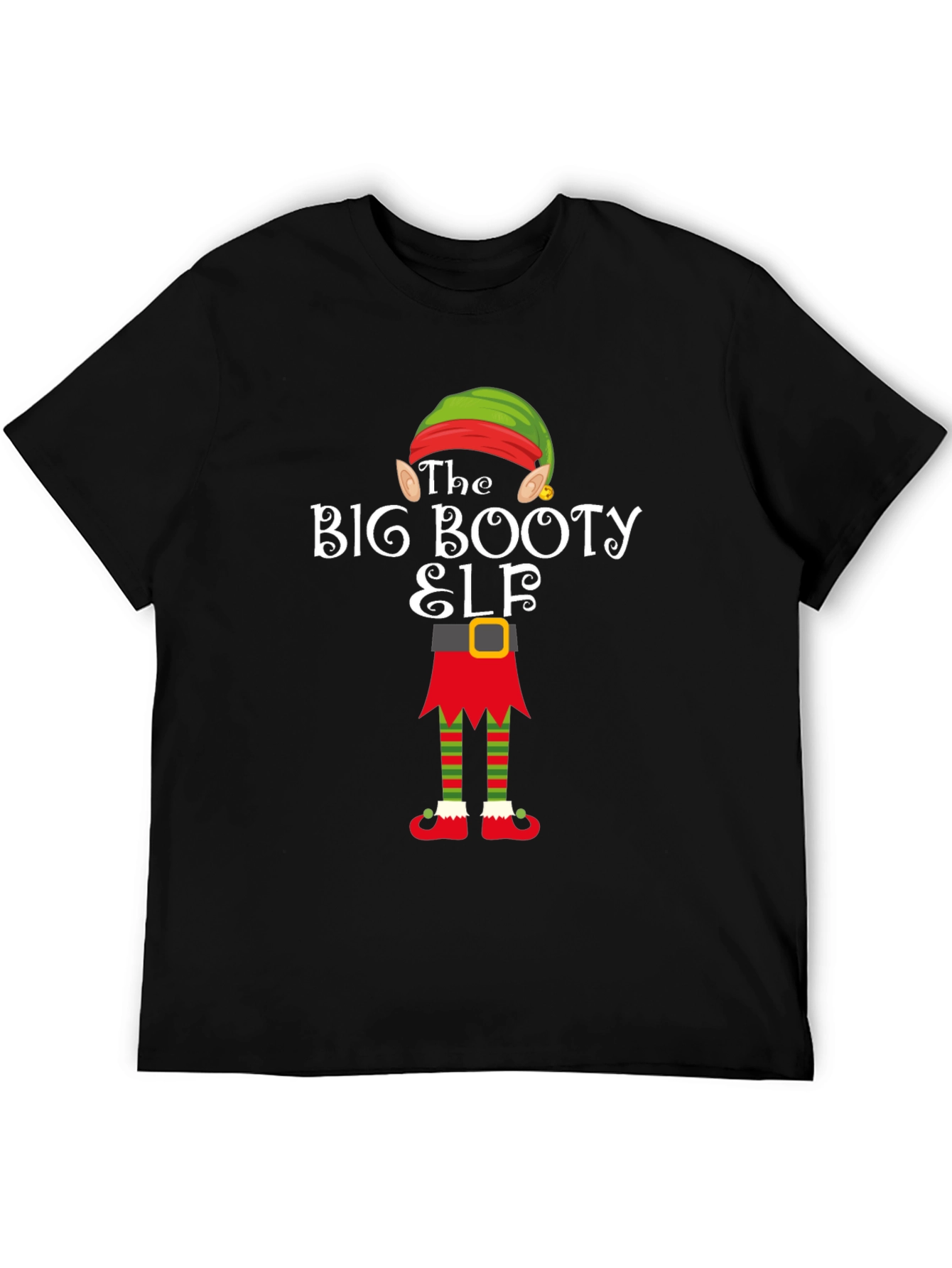 The Big Booty Elf T-Shirt - Funny Holiday Tee