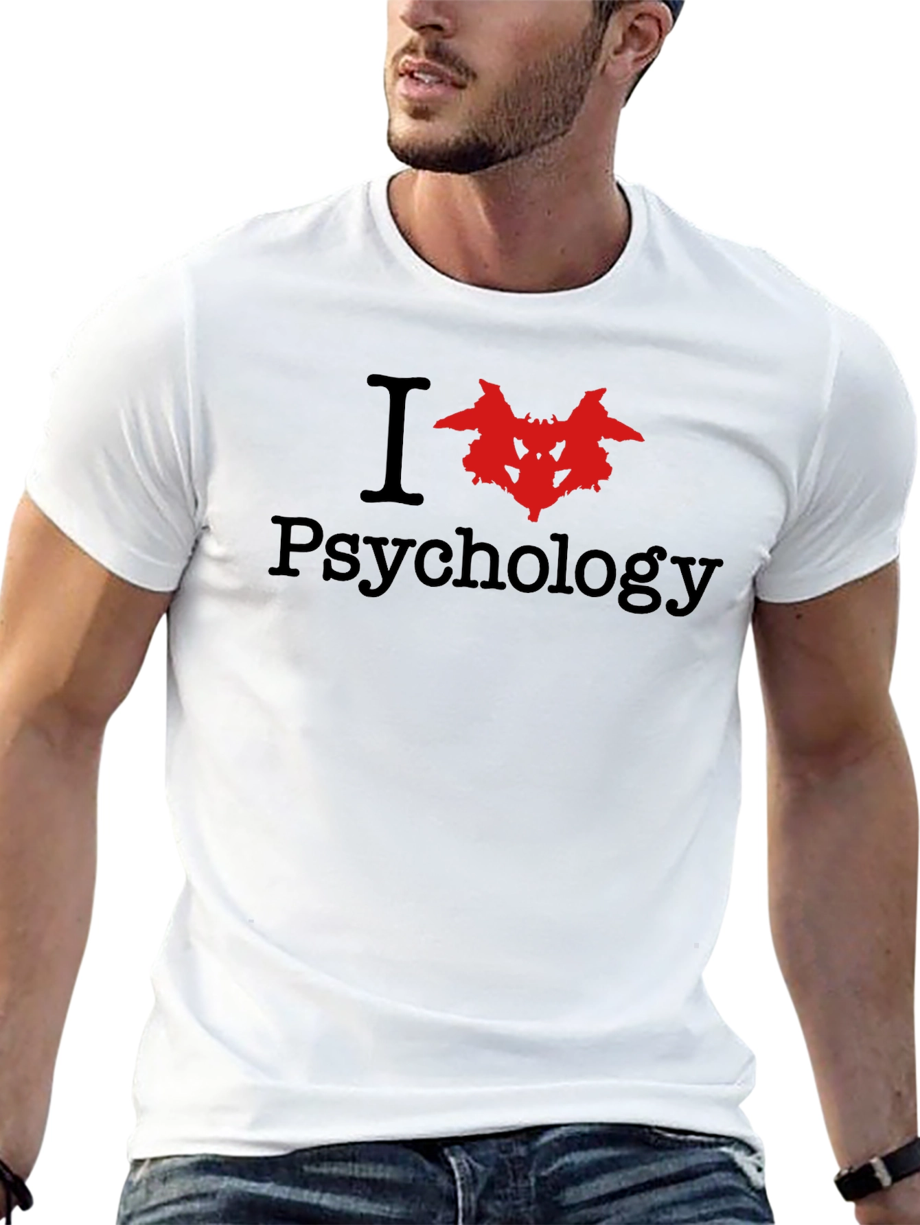 I Love Psychology T-Shirt Rorschach Test Design