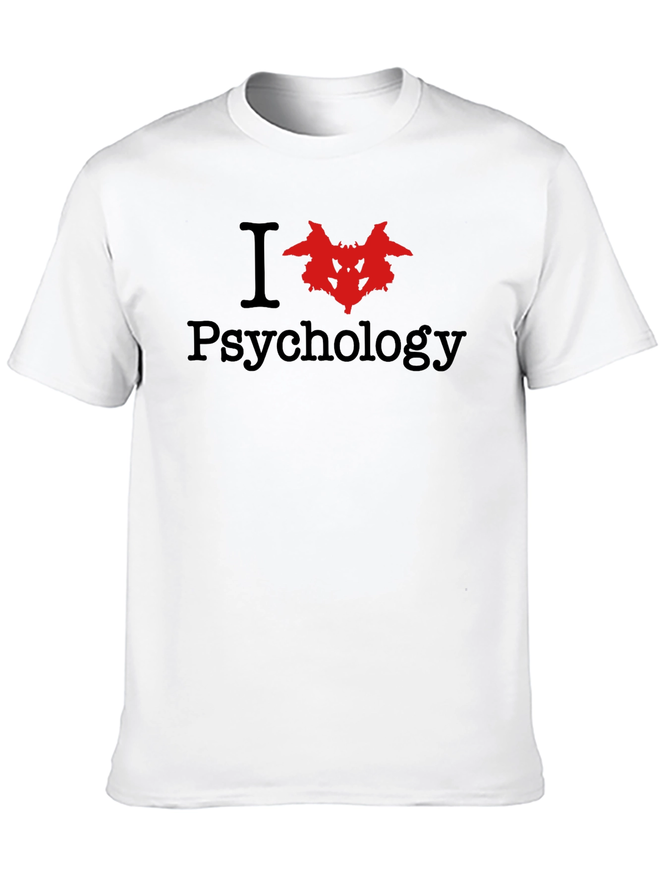 I Love Psychology T-Shirt Rorschach Test Design
