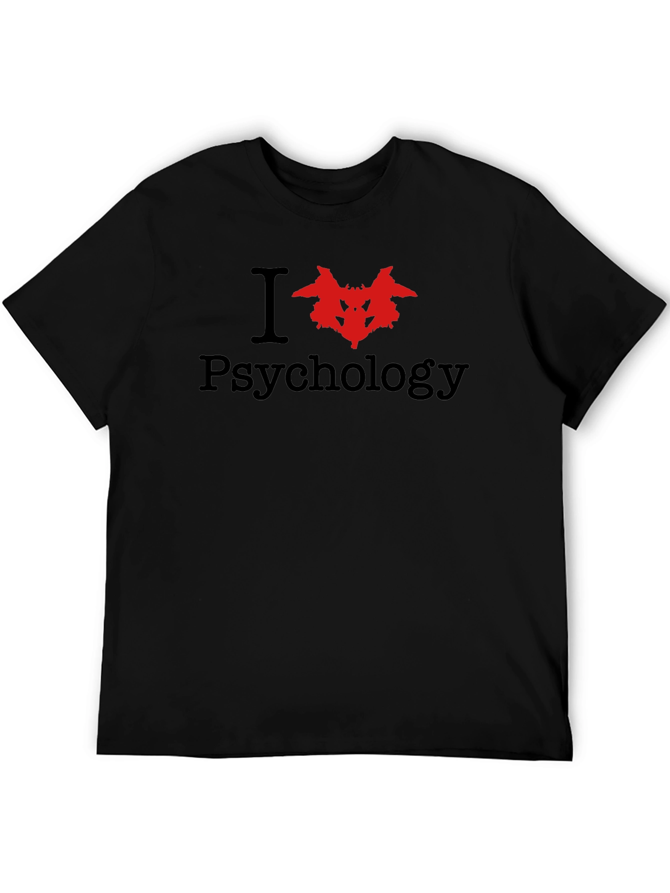 I Love Psychology T-Shirt Rorschach Test Design