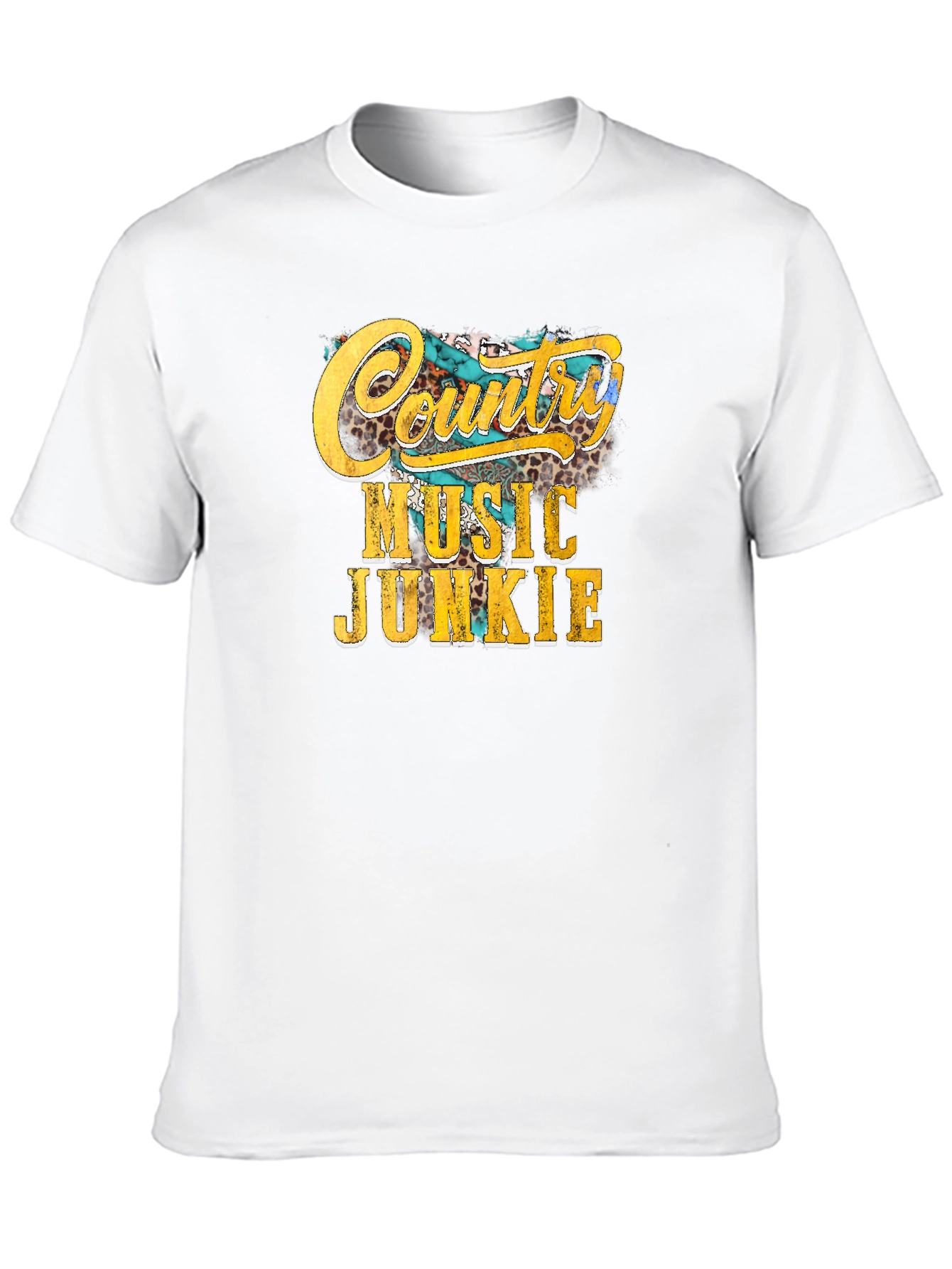 Country Music Junkie Graphic Tee - Black