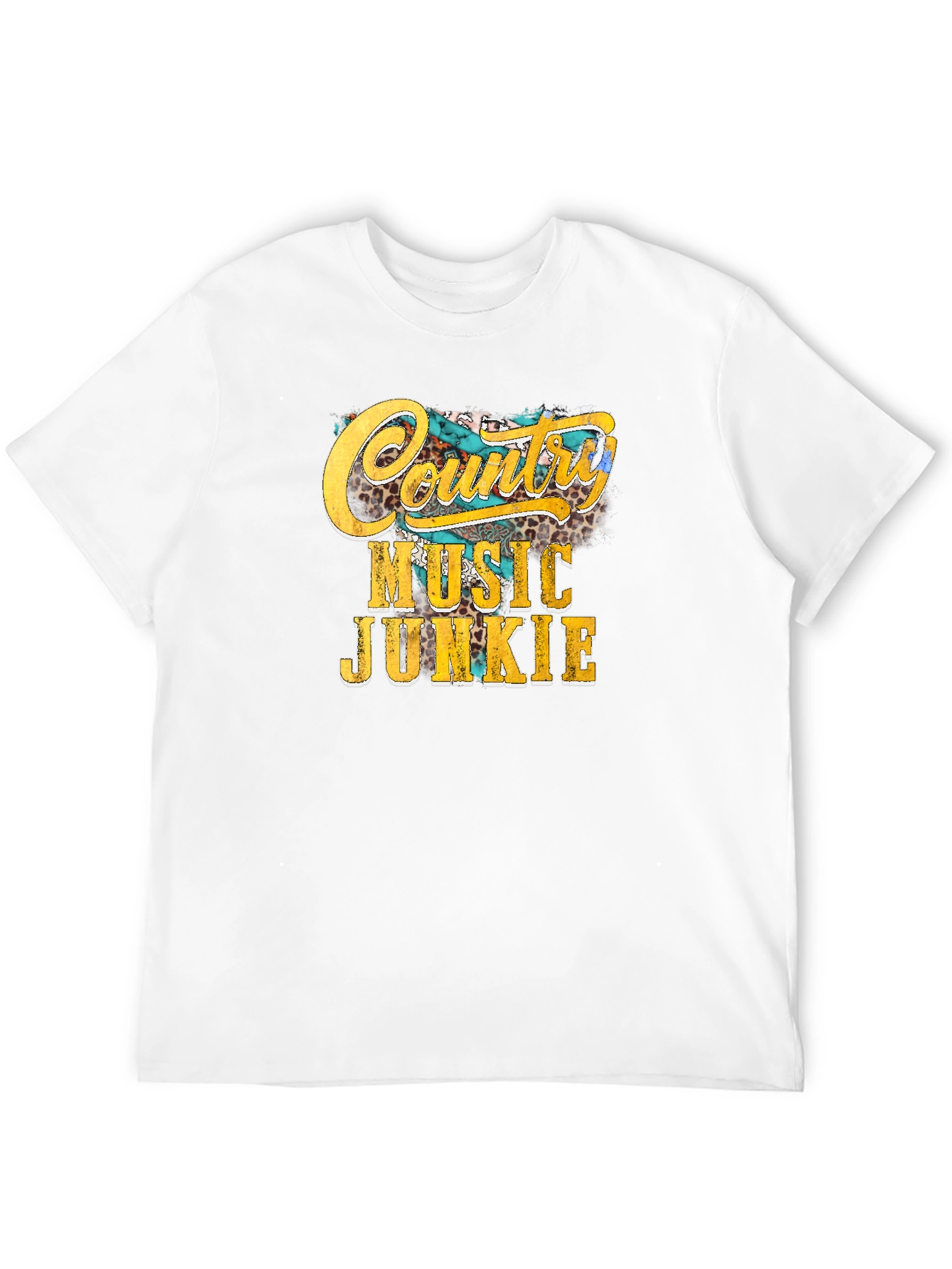 Country Music Junkie Graphic Tee - Black
