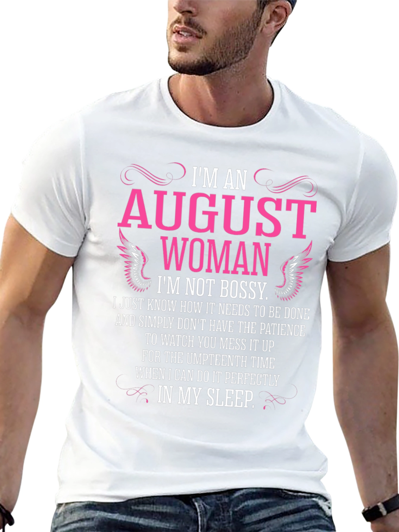 Im An August Woman T-Shirt - Black