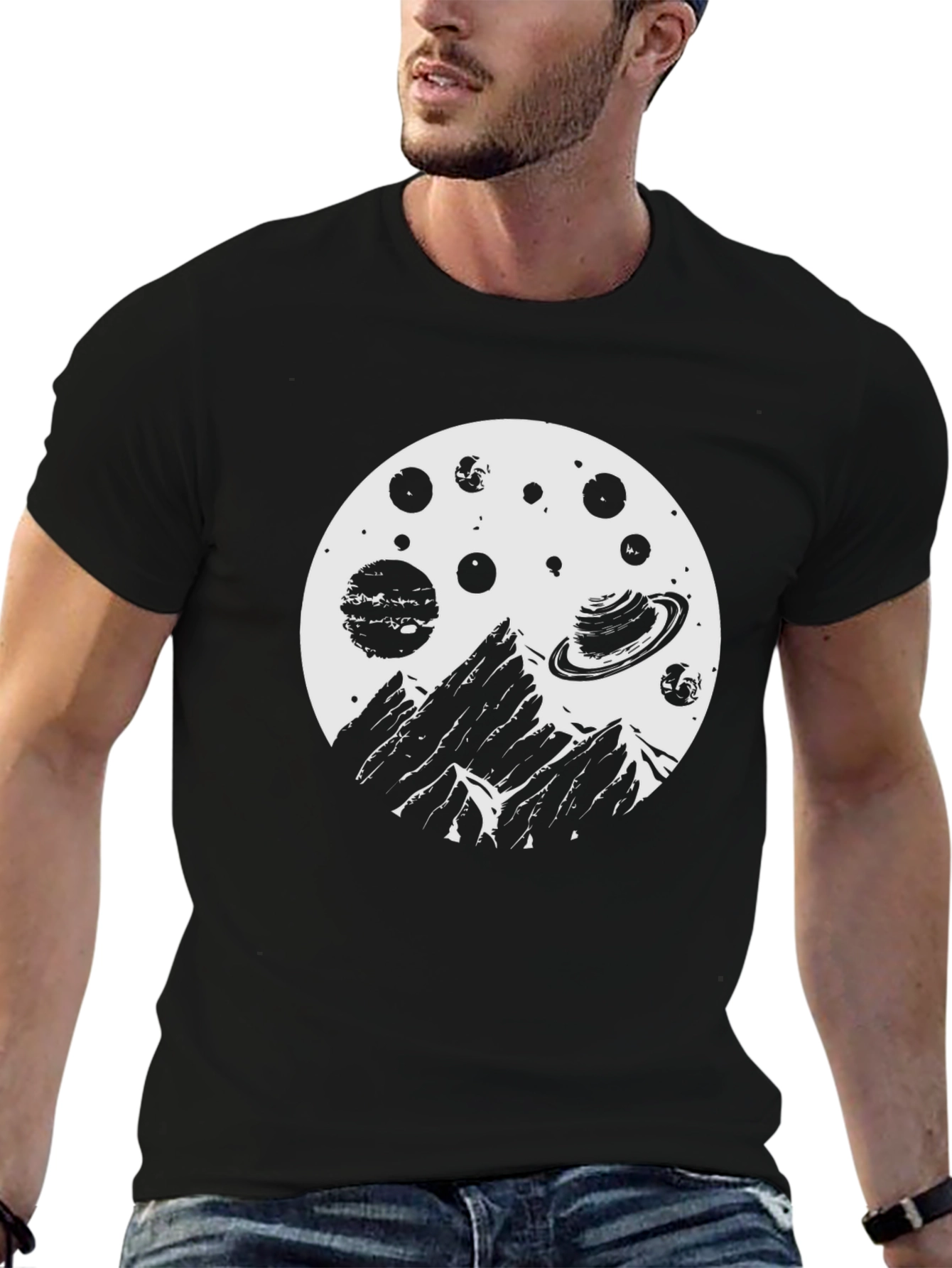 Space Mountain Graphic Tee - Black