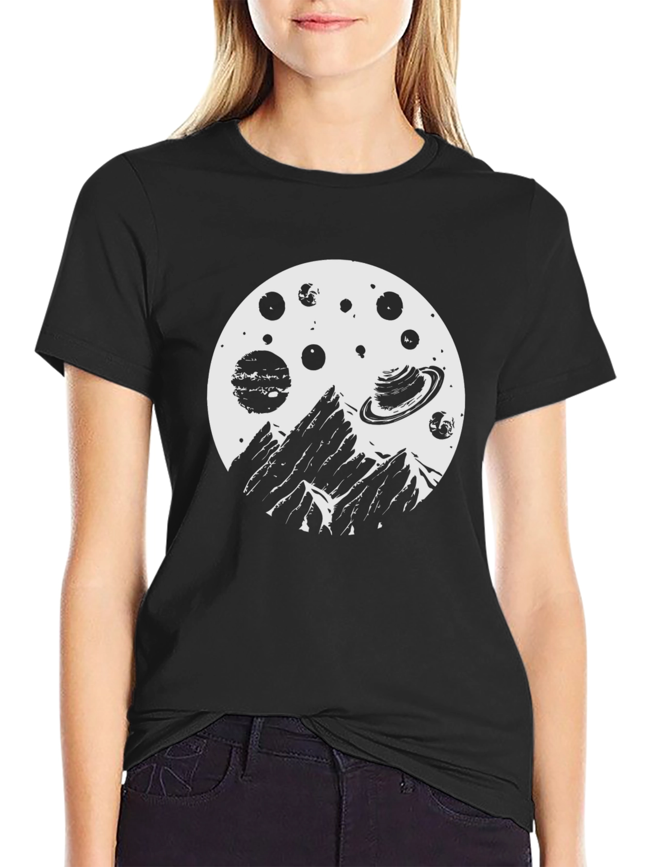 Space Mountain Graphic Tee - Black