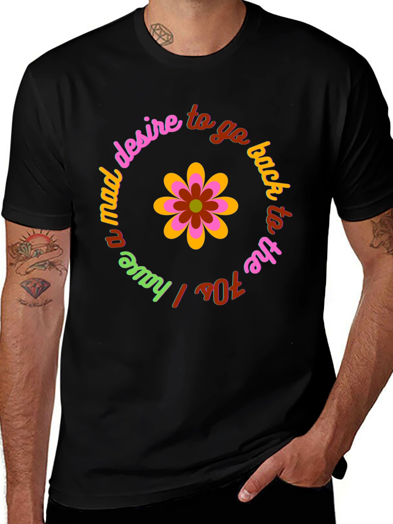 Retro 70s Vibe T-Shirt - Mad Desire Design