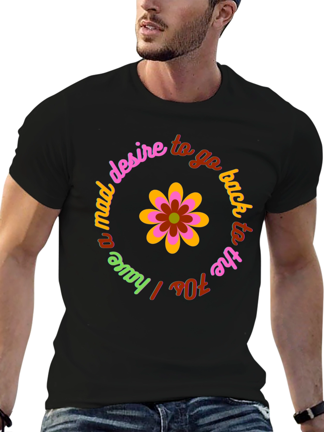 Retro 70s Vibe T-Shirt - Mad Desire Design