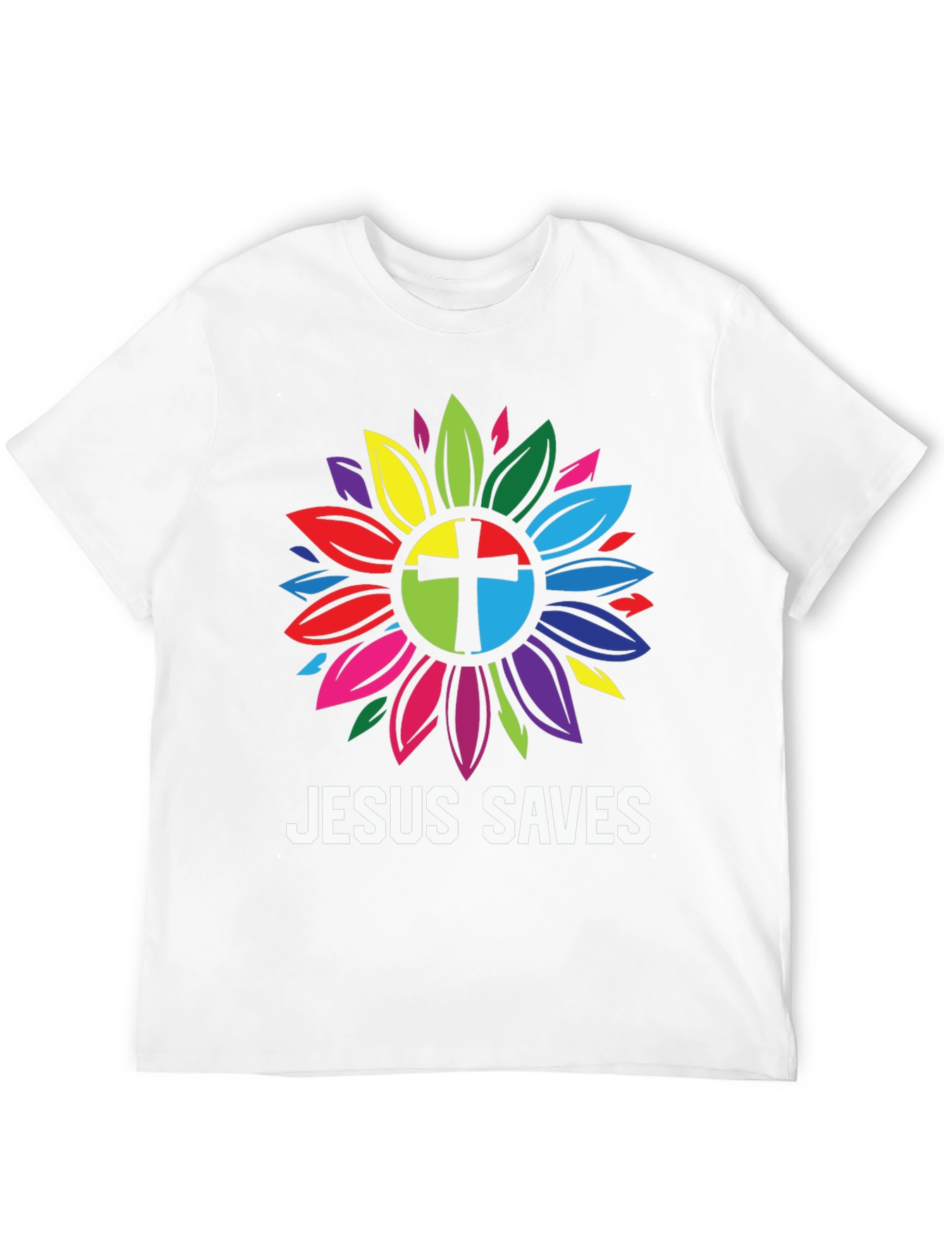 Jesus Saves Sunflower Graphic Tee