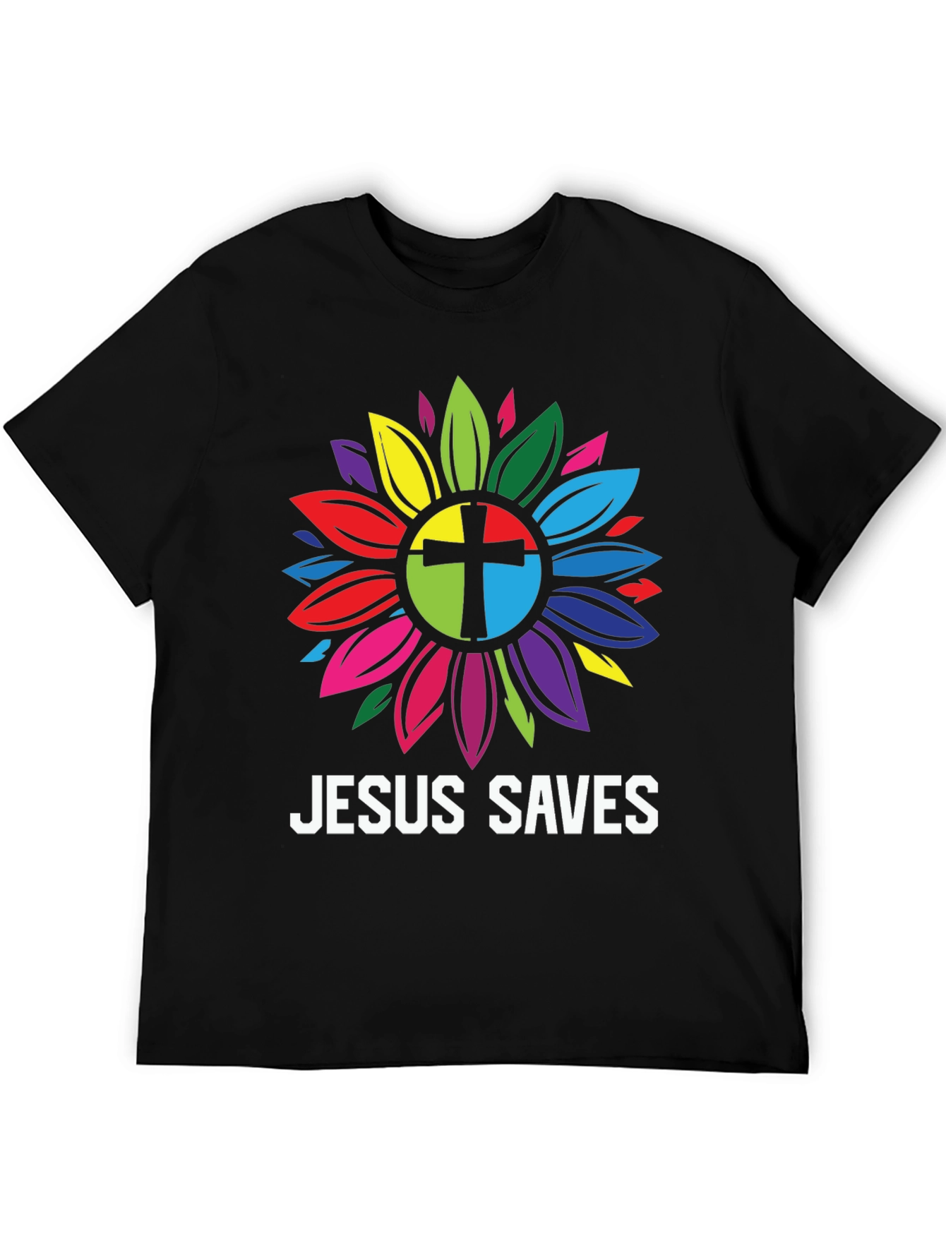 Jesus Saves Sunflower Graphic Tee