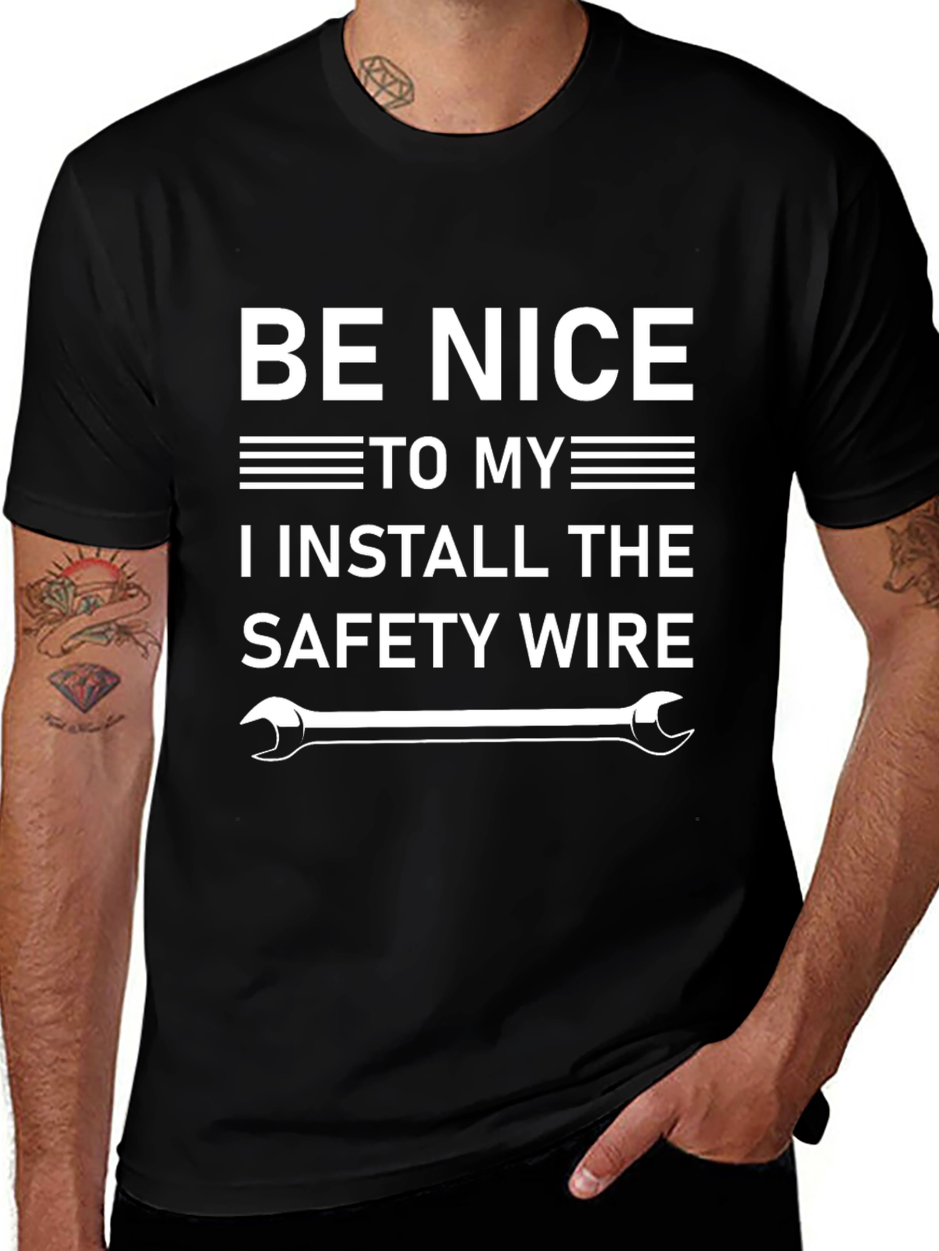 Be Nice Safety Wire Installer Graphic Tee