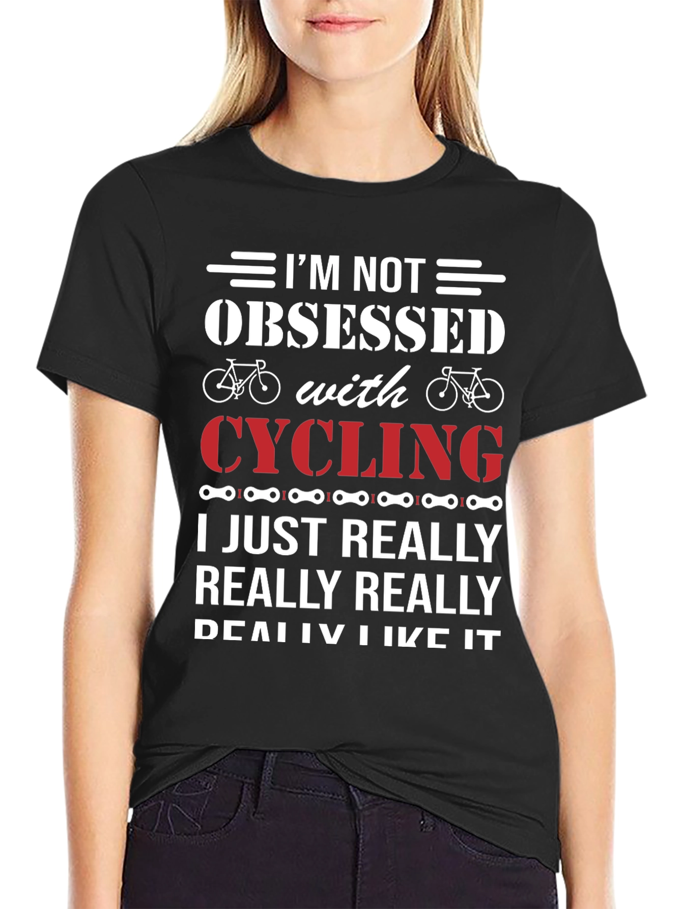 Cycling Obsessed T-Shirt - Funny Biker Gift