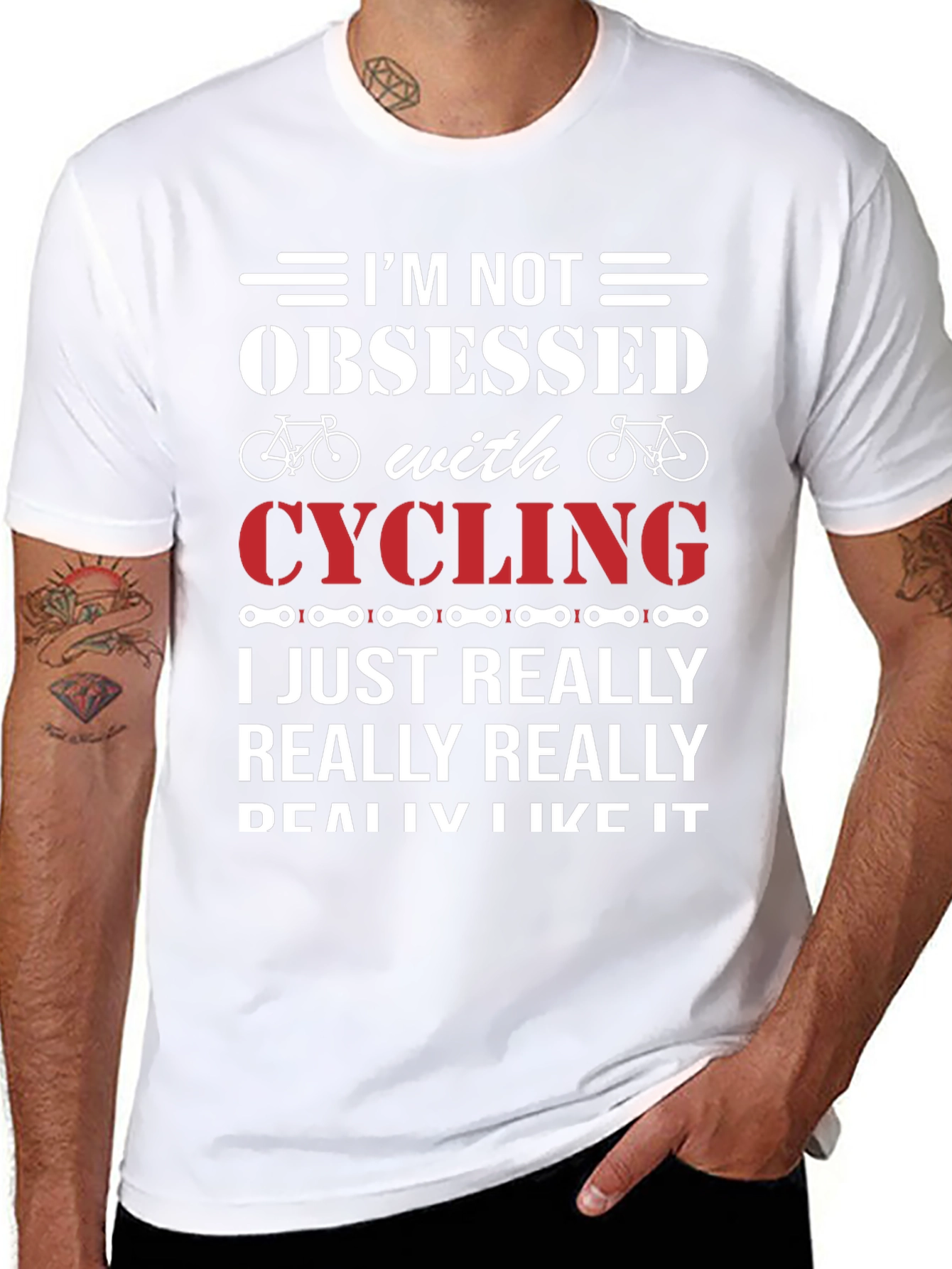 Cycling Obsessed T-Shirt - Funny Biker Gift