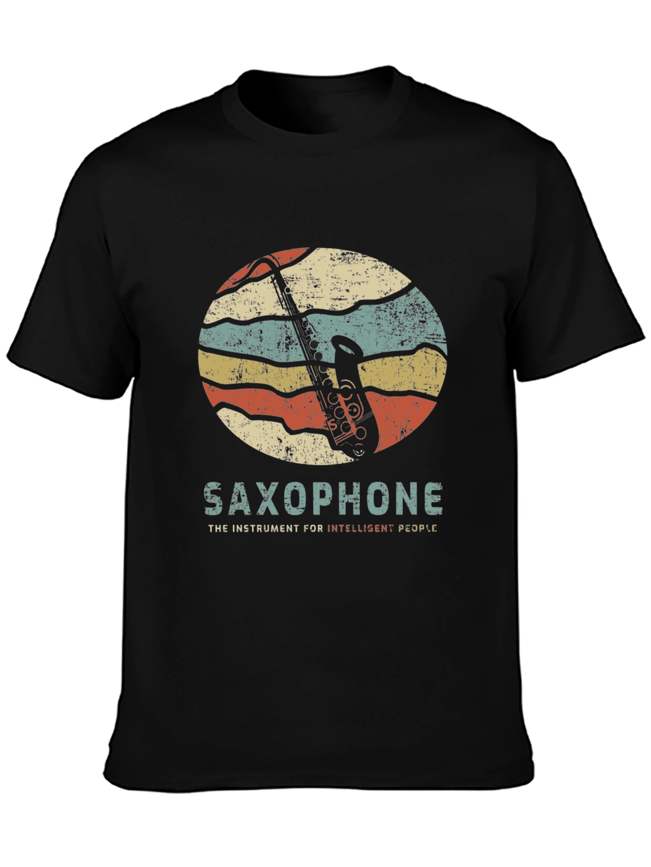 Saxophone Retro Graphic T-Shirt